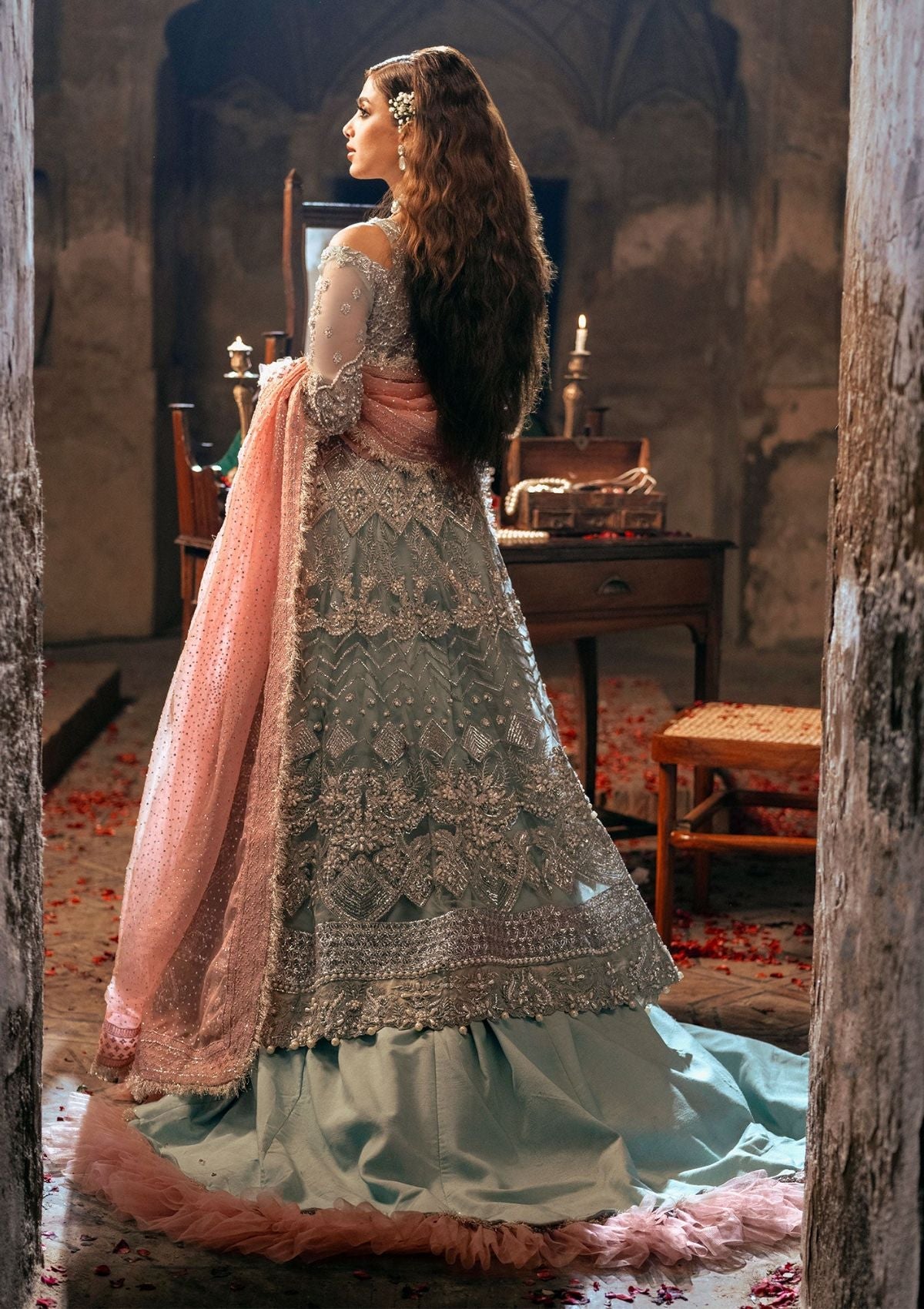 Formal Collection - Maryam Hussain - Gulaab 24 - ROSHAN - Official Maryam Hussain - Agha Fabrics UK