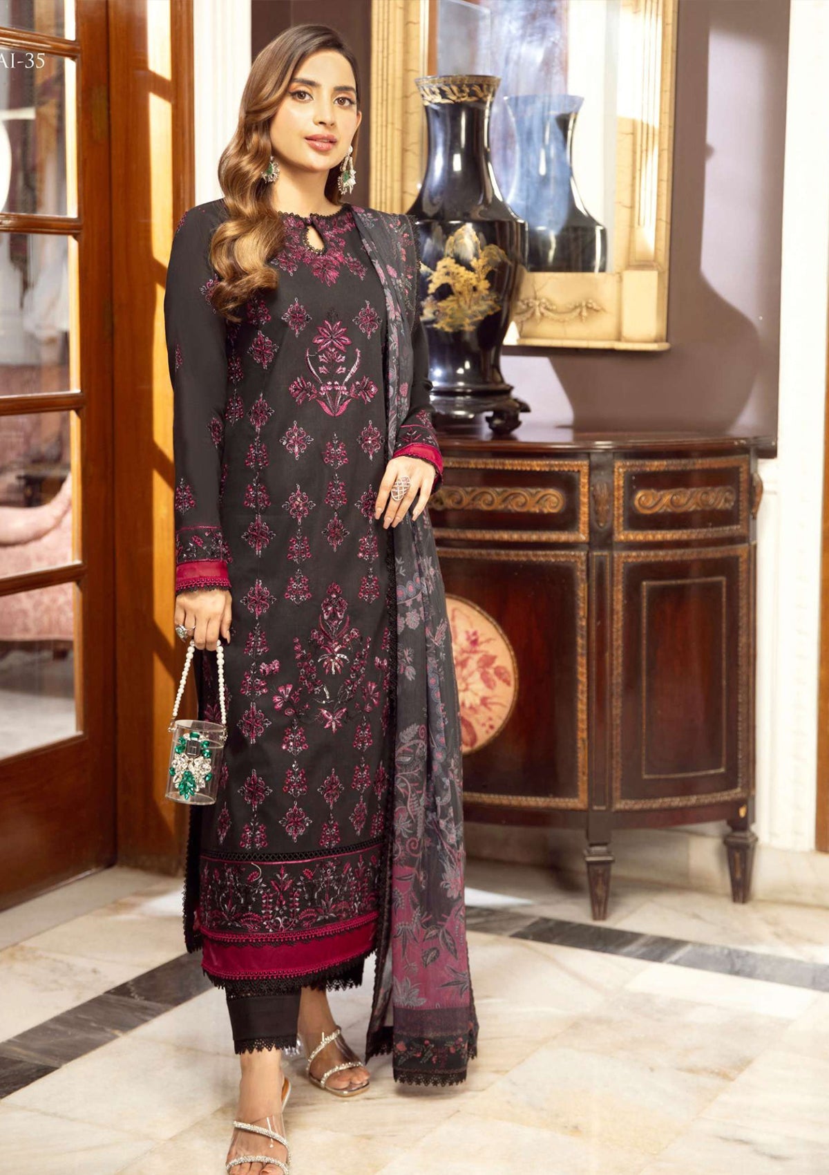 Lawn Collection - Asim Jofa - Aira - AJAI#35 - Official Asim Jofa - Agha Fabrics UK