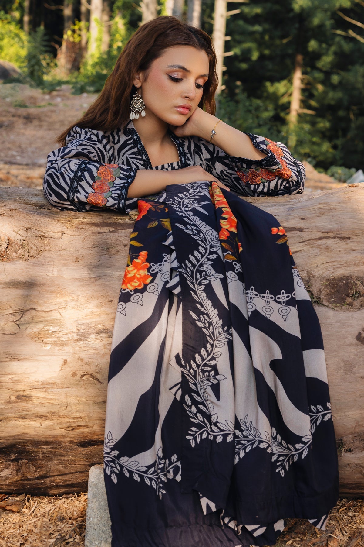 Charizma | Aniiq Embroidered Collection | STAPLE SHAWL ANW4-03 - Official Charizma - Agha Fabrics UK