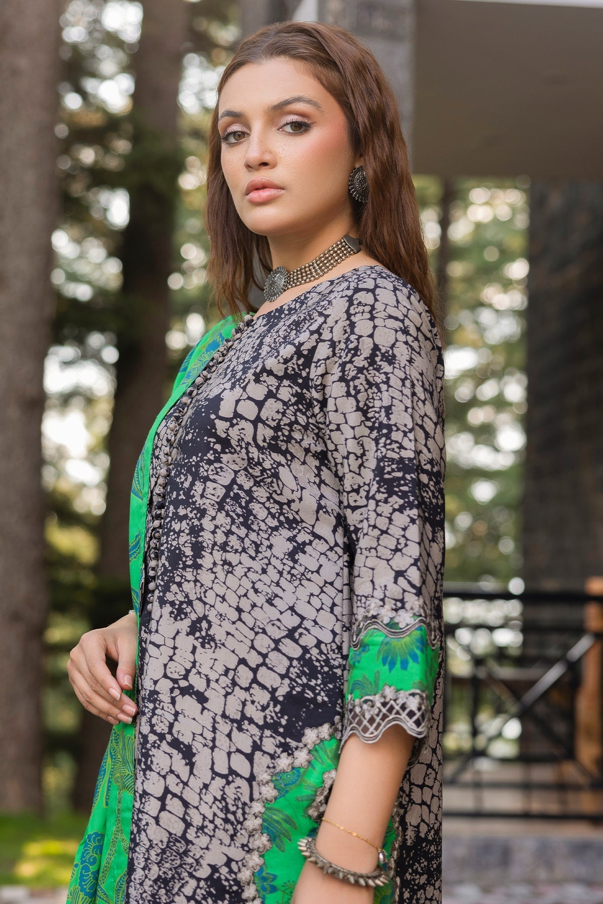 Charizma | Aniiq Embroidered Collection | STAPLE SHAWL ANW4-09 - Official Charizma - Agha Fabrics UK