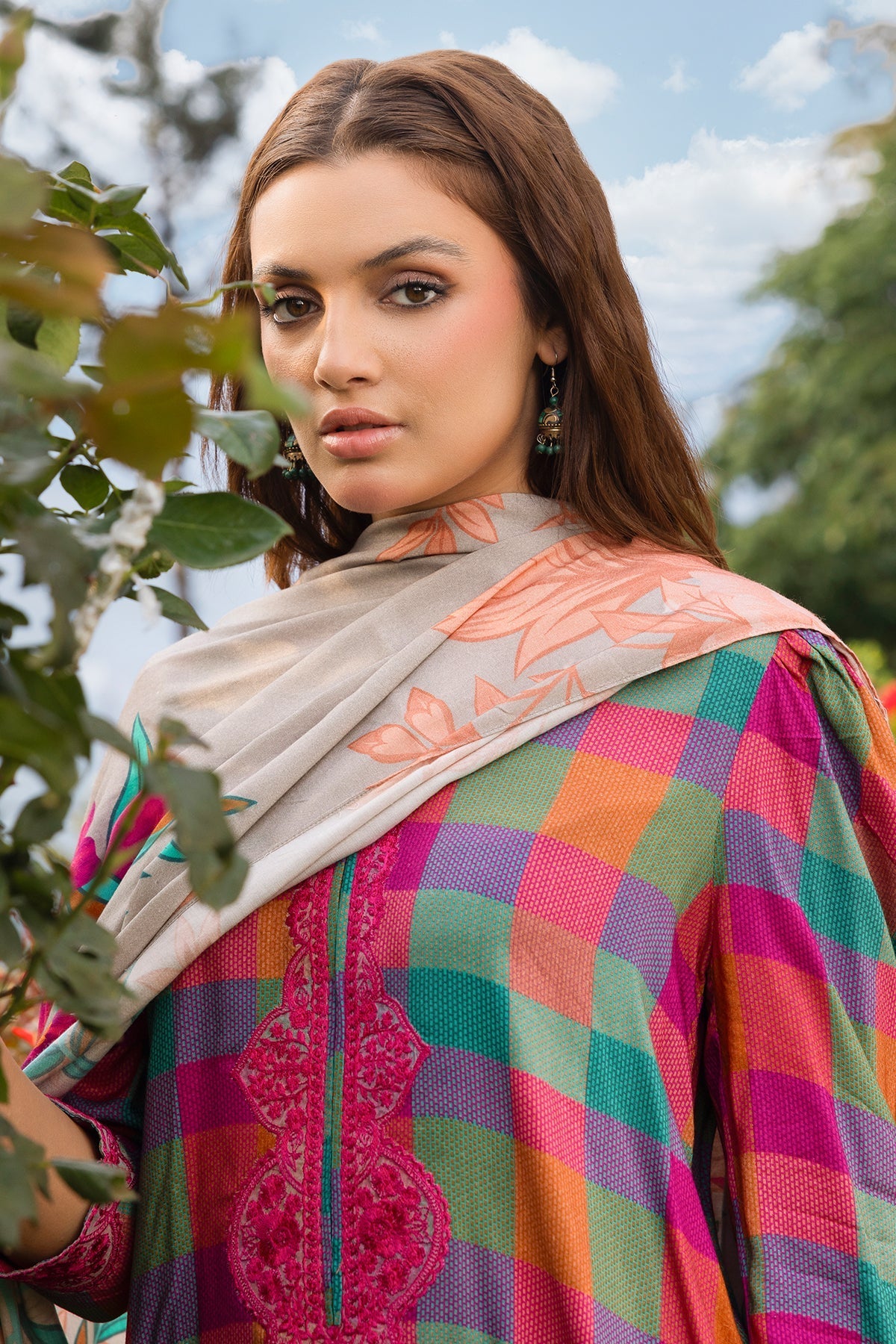 Charizma | Aniiq Embroidered Collection | STAPLE SHAWL ANW4-10 - Official Charizma - Agha Fabrics UK