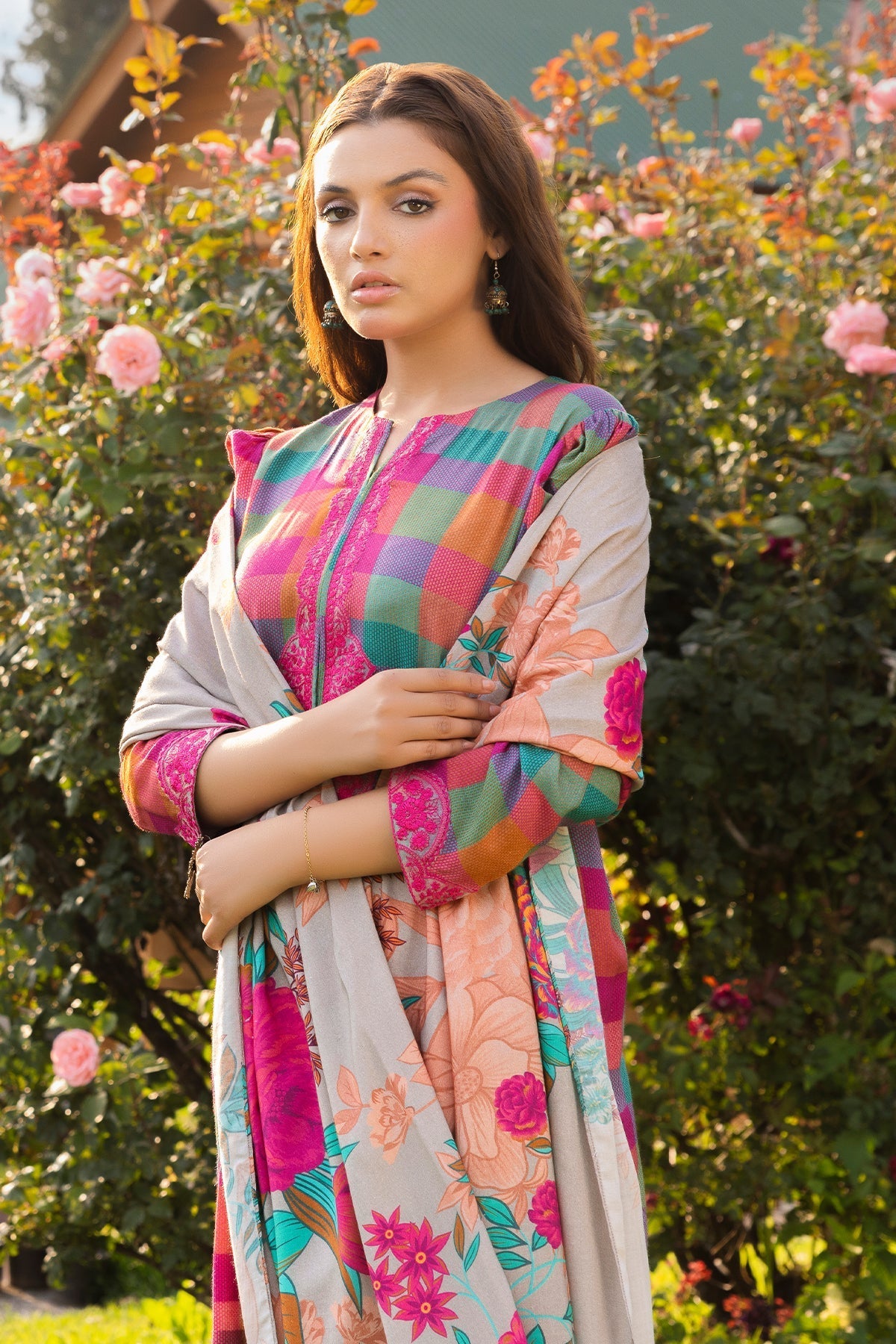 Charizma | Aniiq Embroidered Collection | STAPLE SHAWL ANW4-10 - Official Charizma - Agha Fabrics UK