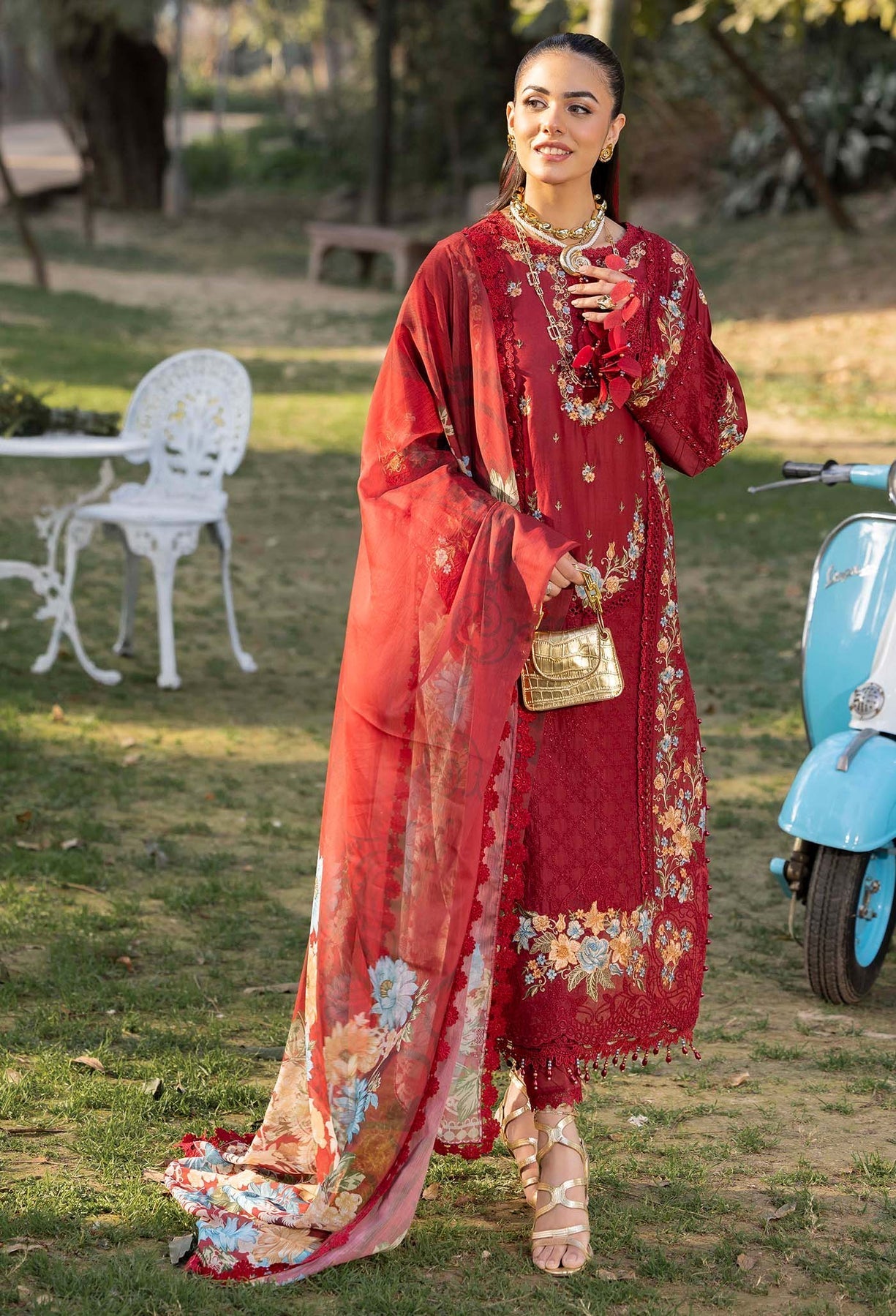 Adans Libas | Gul Rukh Lawn 25 | RUKH 2832 - Official Adans Libas - Agha Fabrics UK