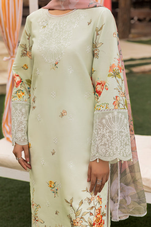Saad Shaikh | Lawn 25 | Pista - Floral Mirage