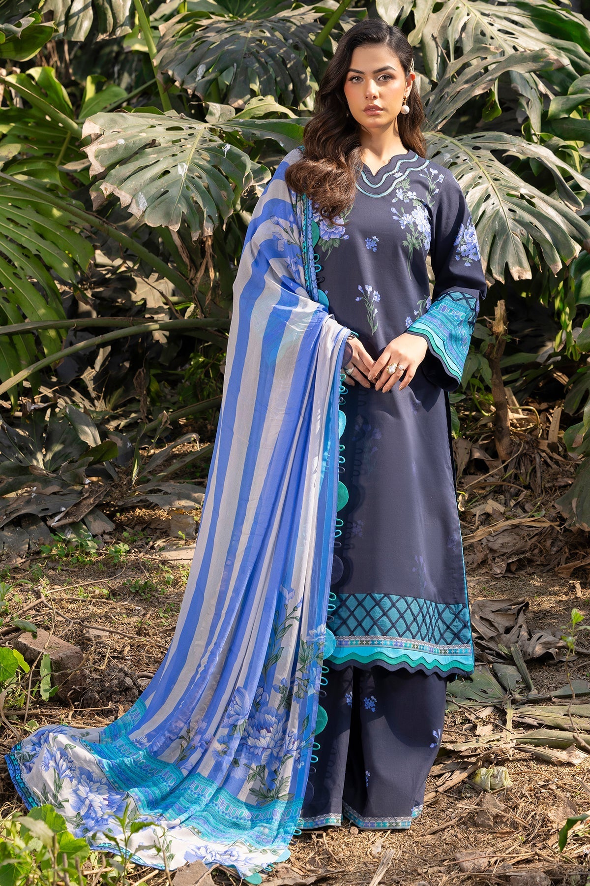 Charizma | C prints Lawn | CP5-19 - Official Charizma - Agha Fabrics UK