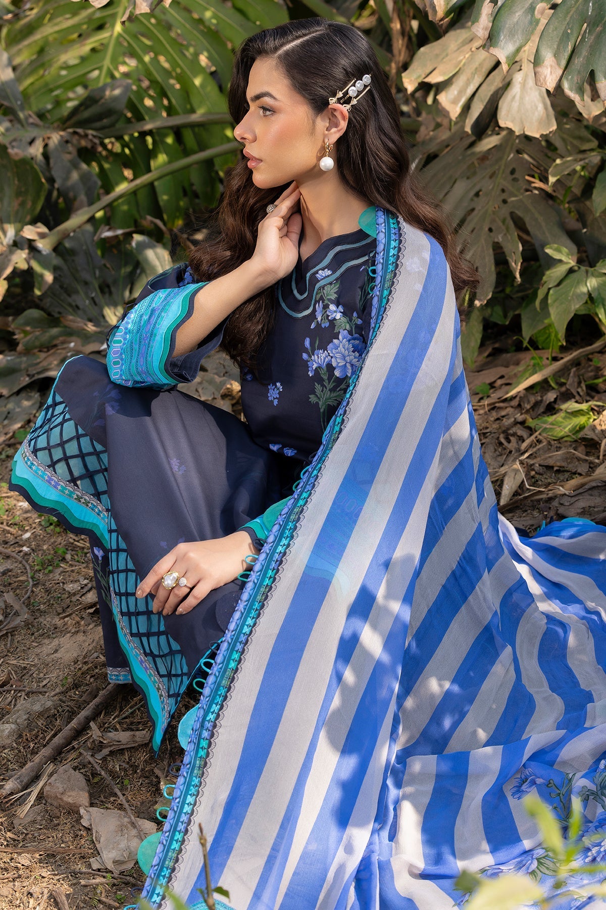 Charizma | C prints Lawn | CP5-19 - Official Charizma - Agha Fabrics UK