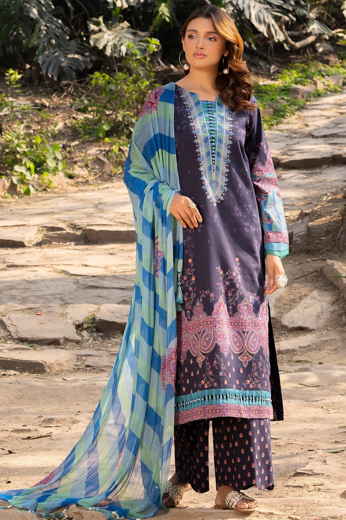 Charizma | C prints Lawn | CP5-20 - Official Charizma - Agha Fabrics UK