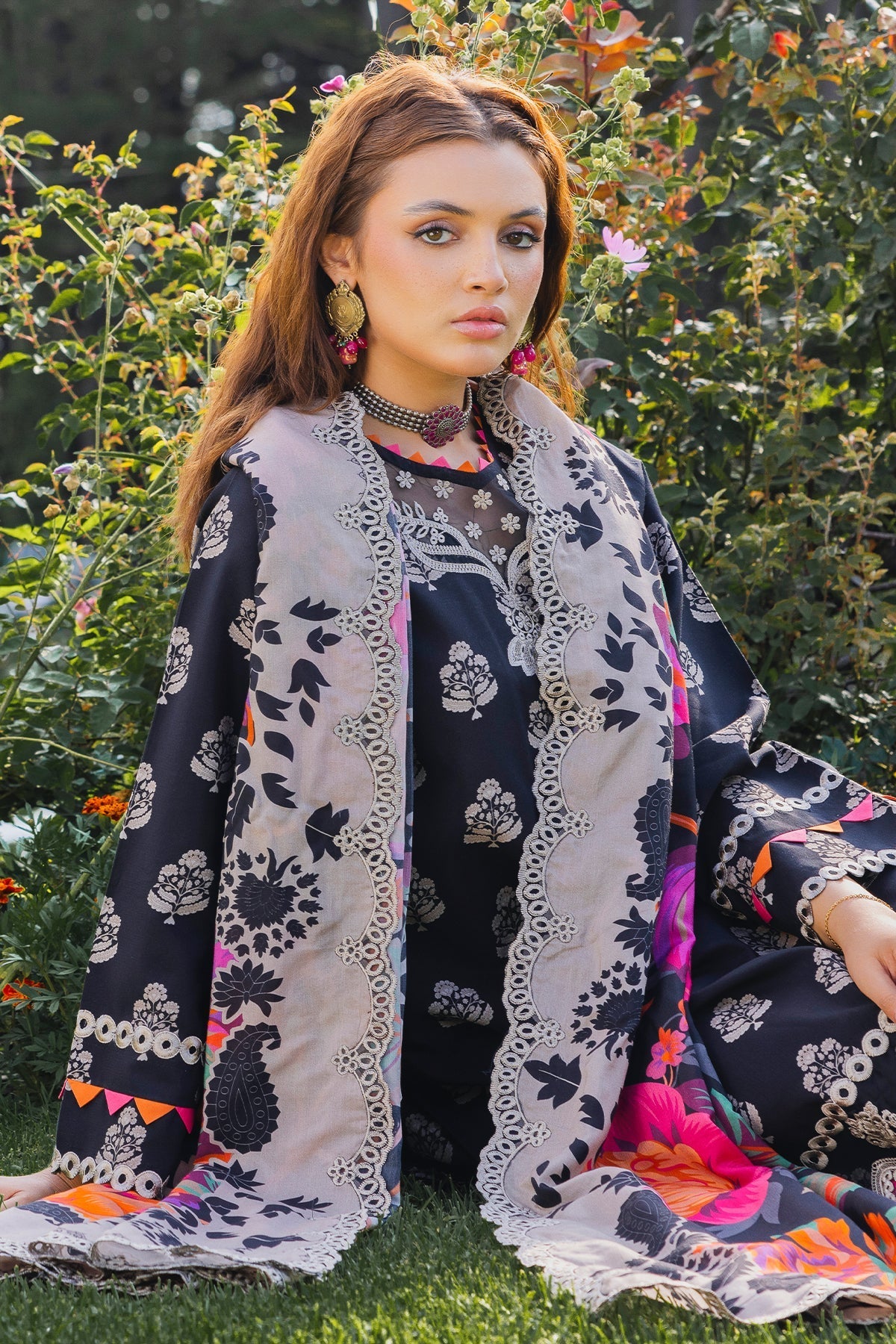 Charizma | Aniiq Embroidered Collection | STAPLE SHAWL ANW4-07 - Official Charizma - Agha Fabrics UK