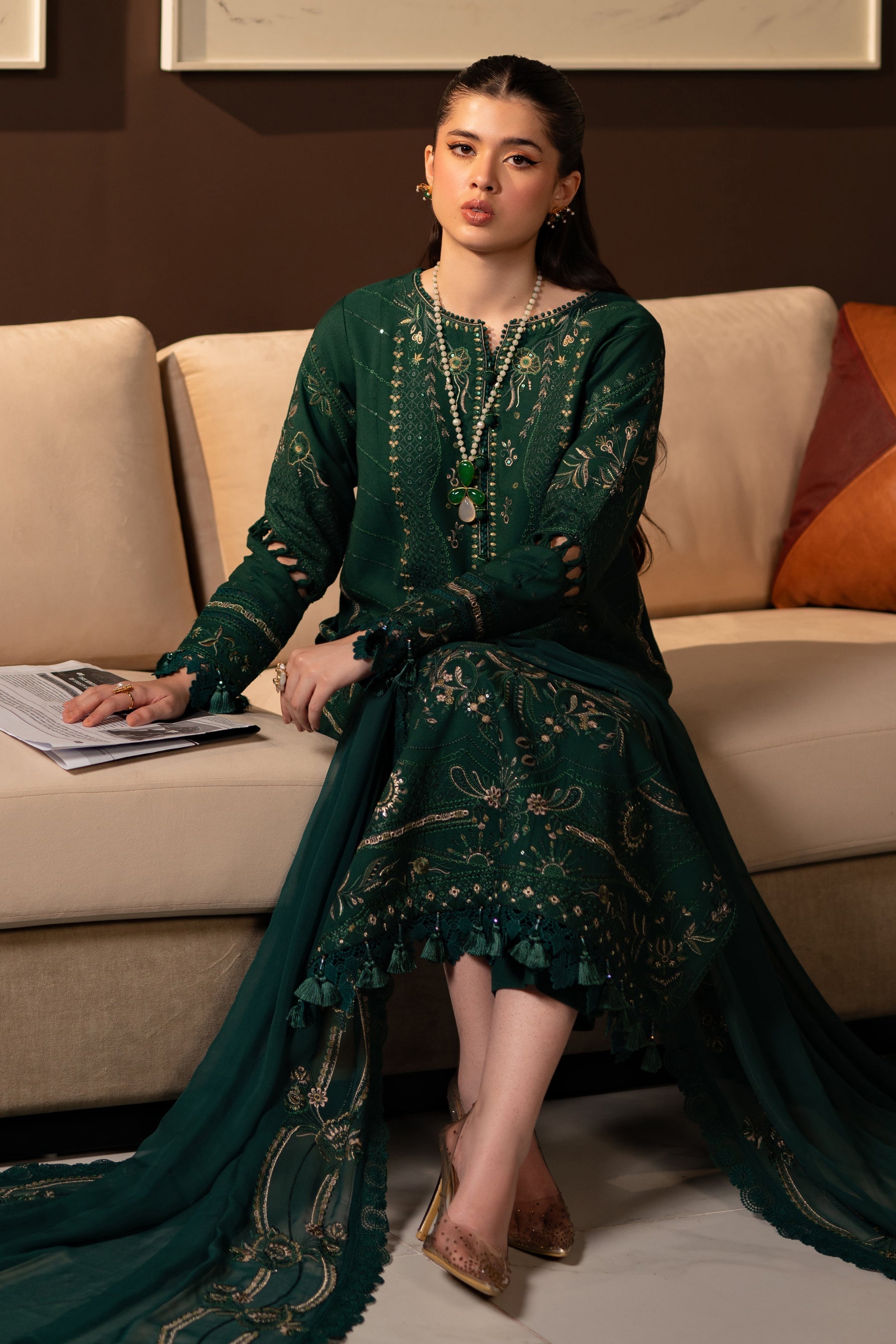 Naqshi | Medaline Khaddar Collection | SANGAT