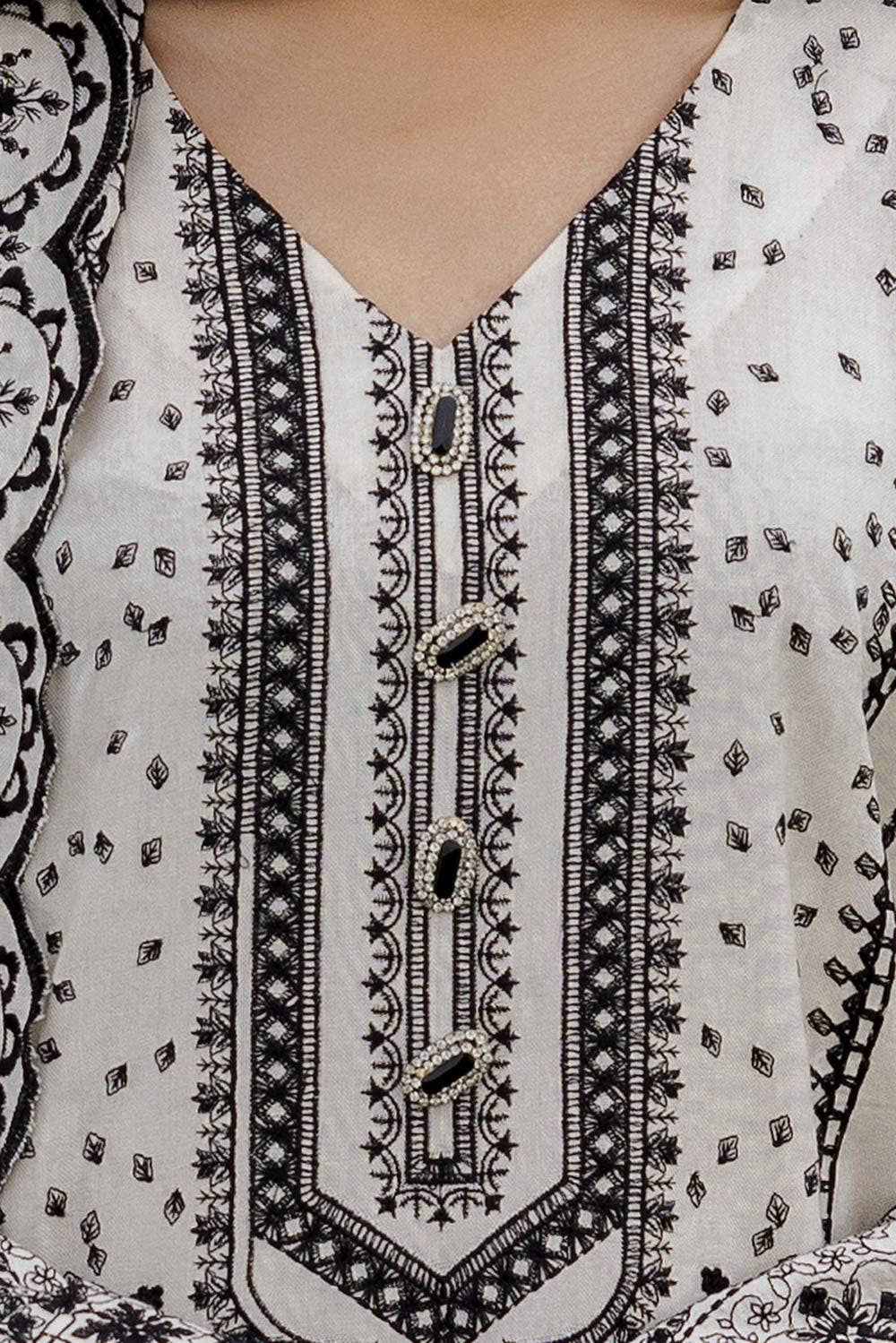 Gul Ahmed | Winter Collection 24 | Acrylic Dupatta AP-42006 - Official Gul Ahmed - Agha Fabrics UK