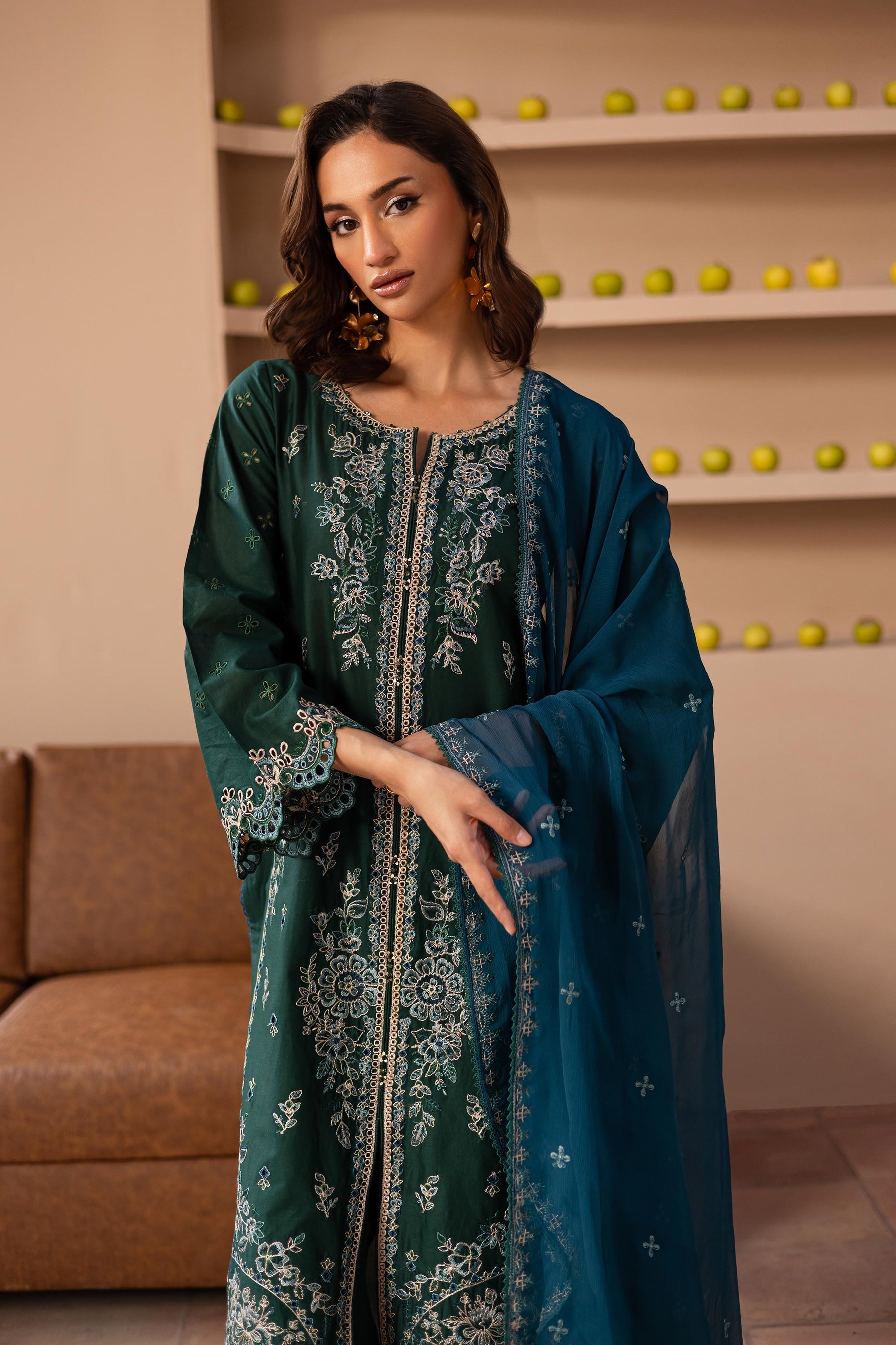 Batik | Kai Formals | Bell Pepper - Official Batik - Agha Fabrics UK