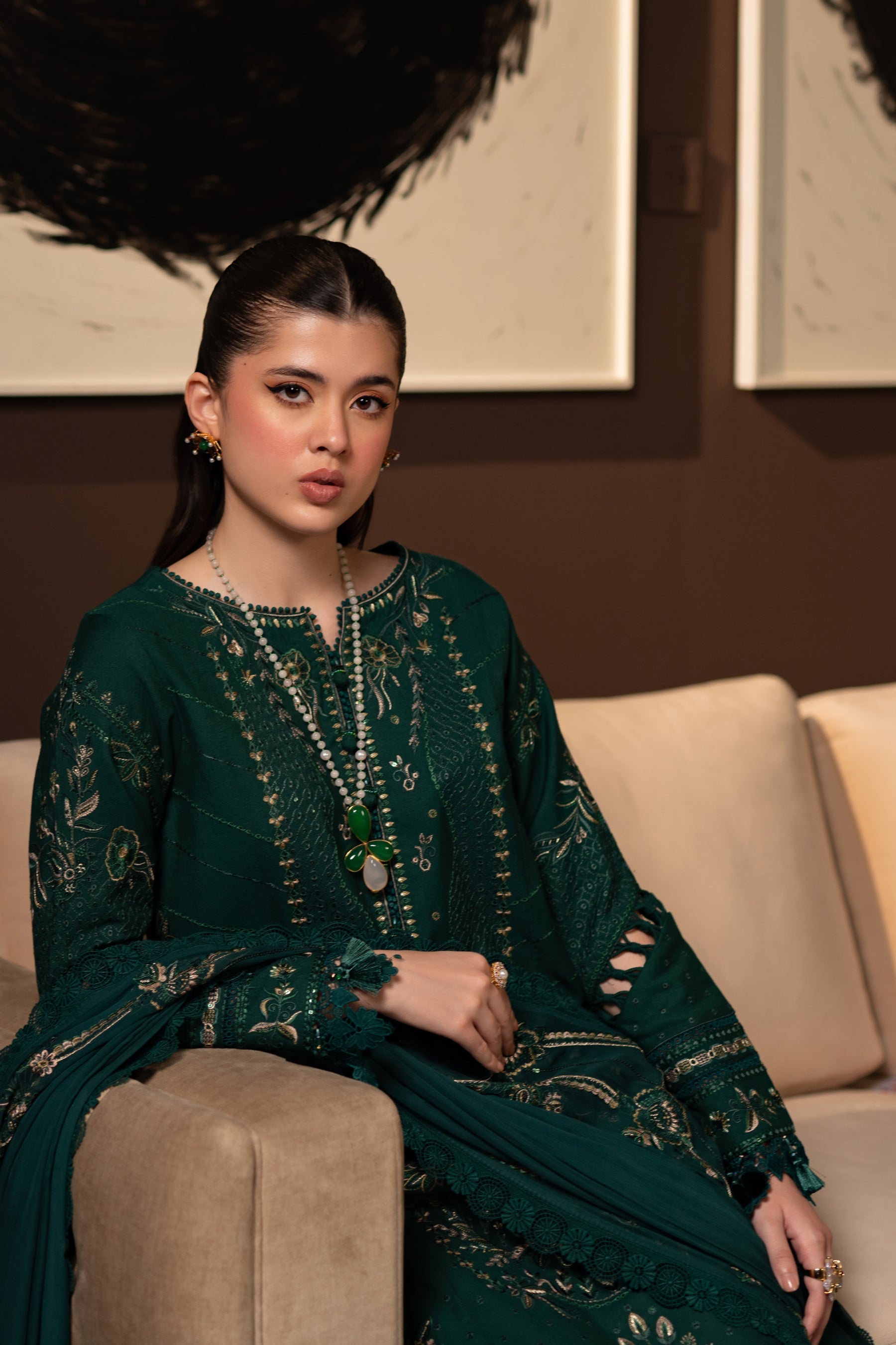 Naqshi | Medaline Khaddar Collection | SANGAT