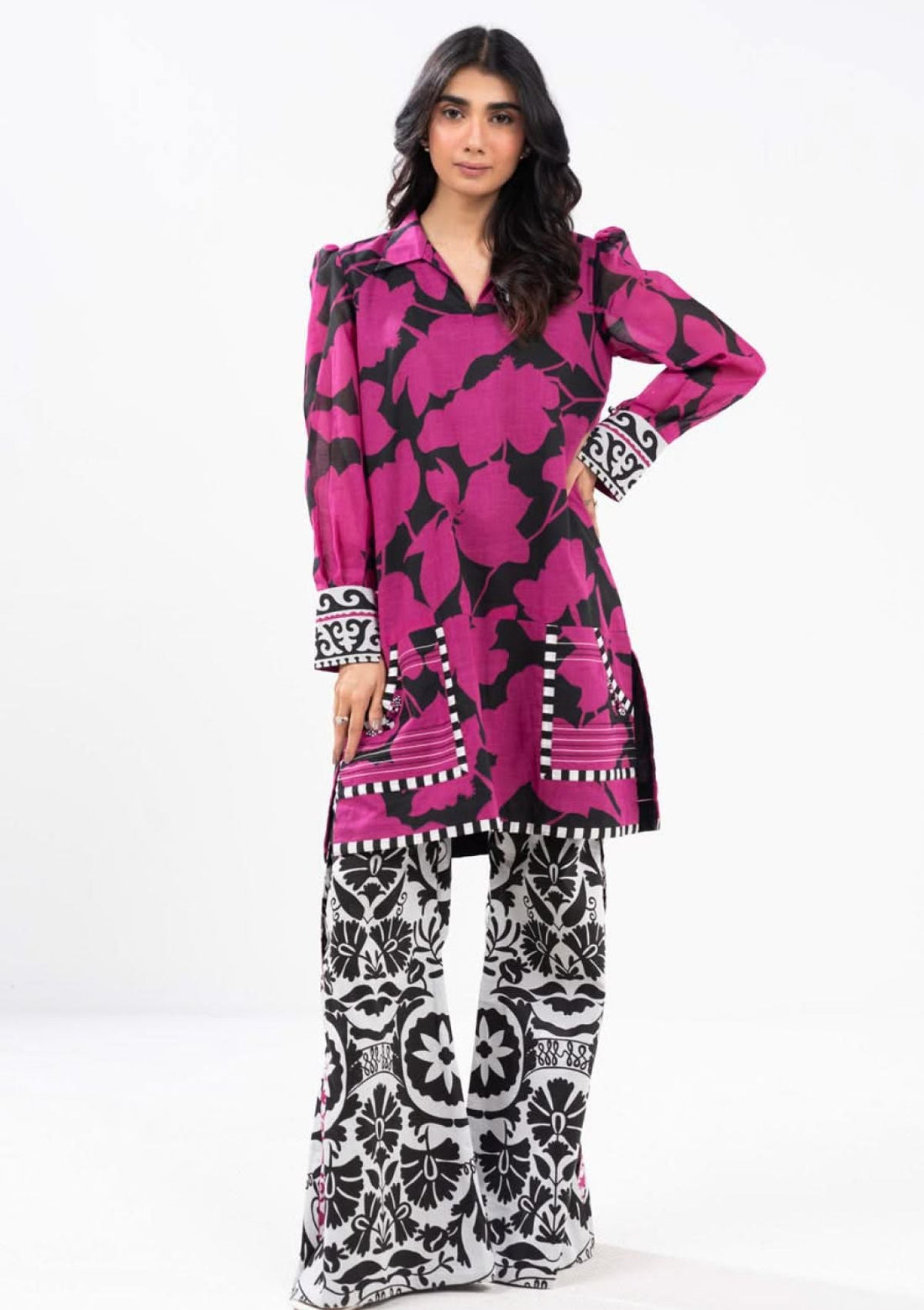 Winter Collection - Al Karam - Unstitched 24 - FW-36-24-WHITE - Official Al Karam - Agha Fabrics UK