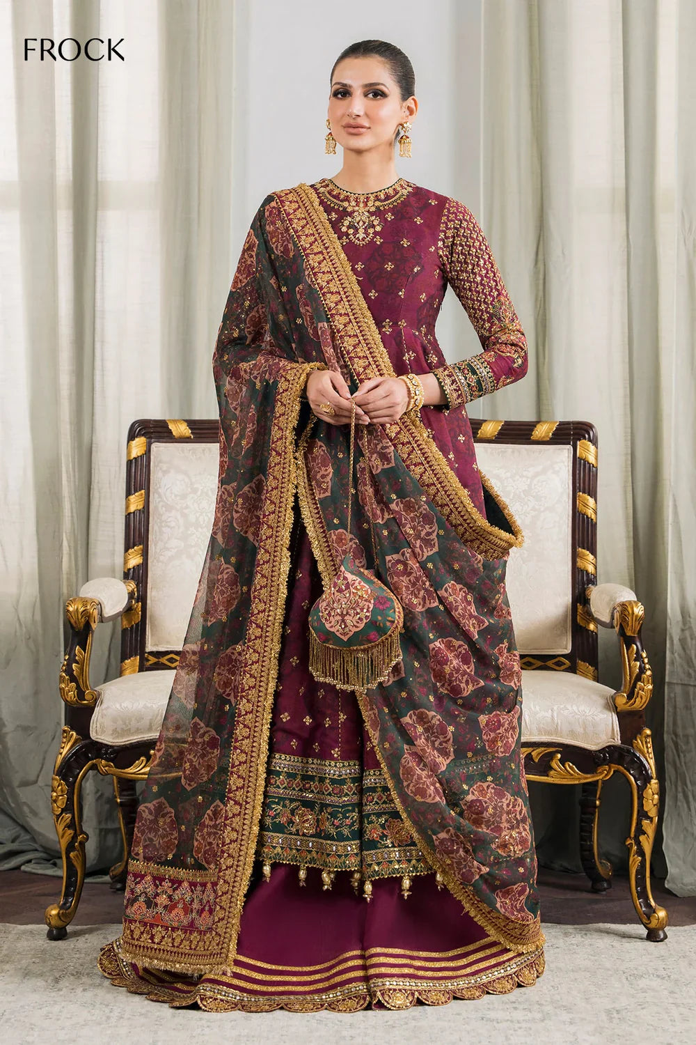 Baroque | Chantelle Embroidered Collection | CH12-03 - Official Baroque - Agha Fabrics UK