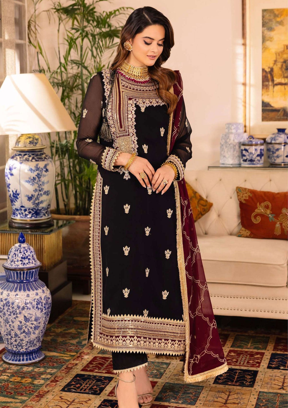 Summer Collection - Asim Jofa - Maahru - AJSM#37 - Official Asim Jofa - Agha Fabrics UK