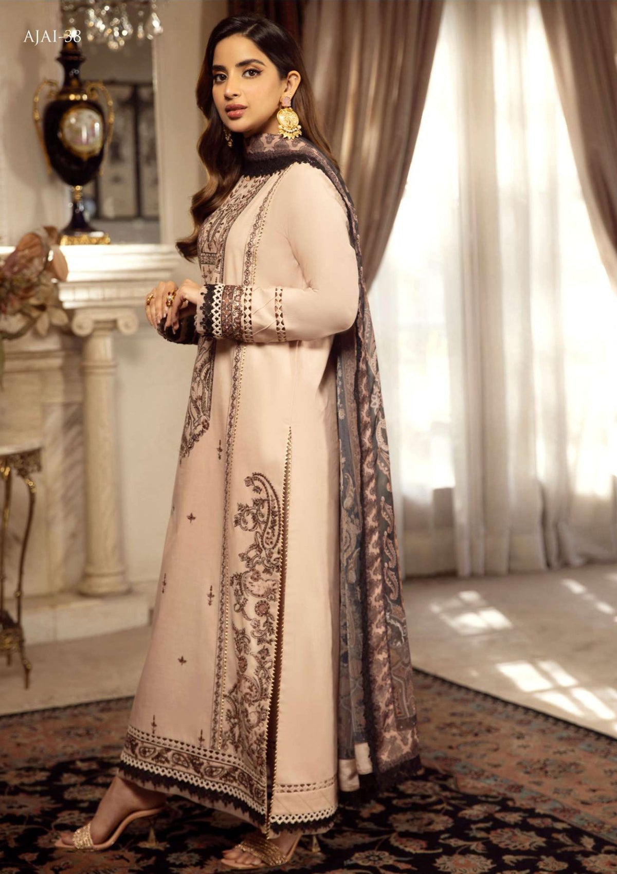 Lawn Collection - Asim Jofa - Aira - AJAI#38 - Official Asim Jofa - Agha Fabrics UK