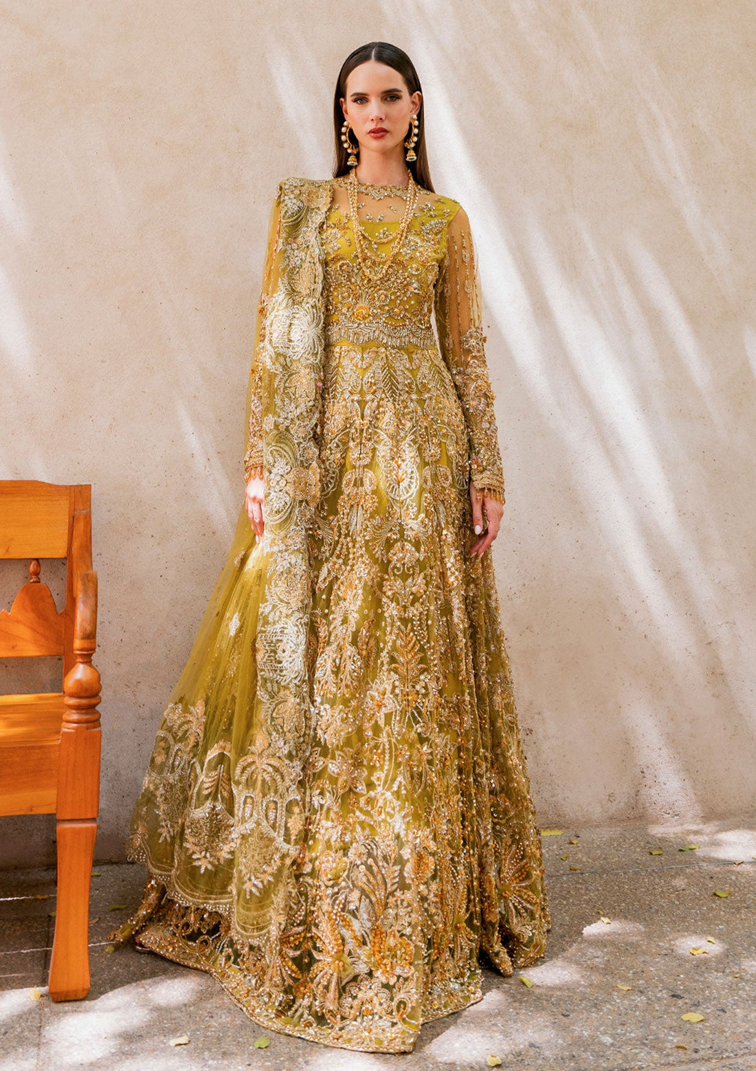 Formal Collection - Elaf - Evara - Wedding - EEB#05 - HENNA - Official Elaf Premium - Agha Fabrics UK