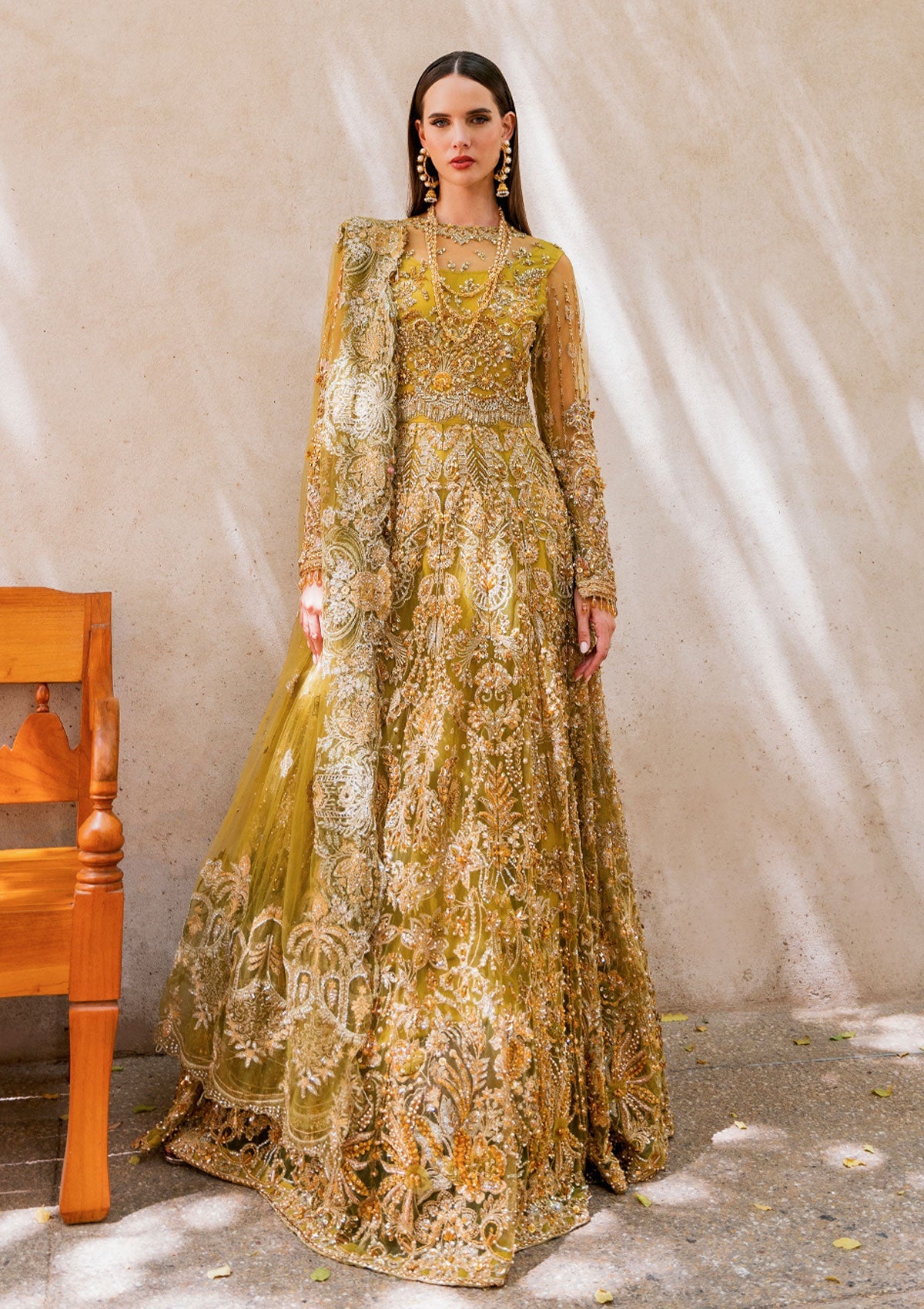 Formal Collection - Elaf - Evara - Wedding - EEB#05 - HENNA - Official Elaf Premium - Agha Fabrics UK