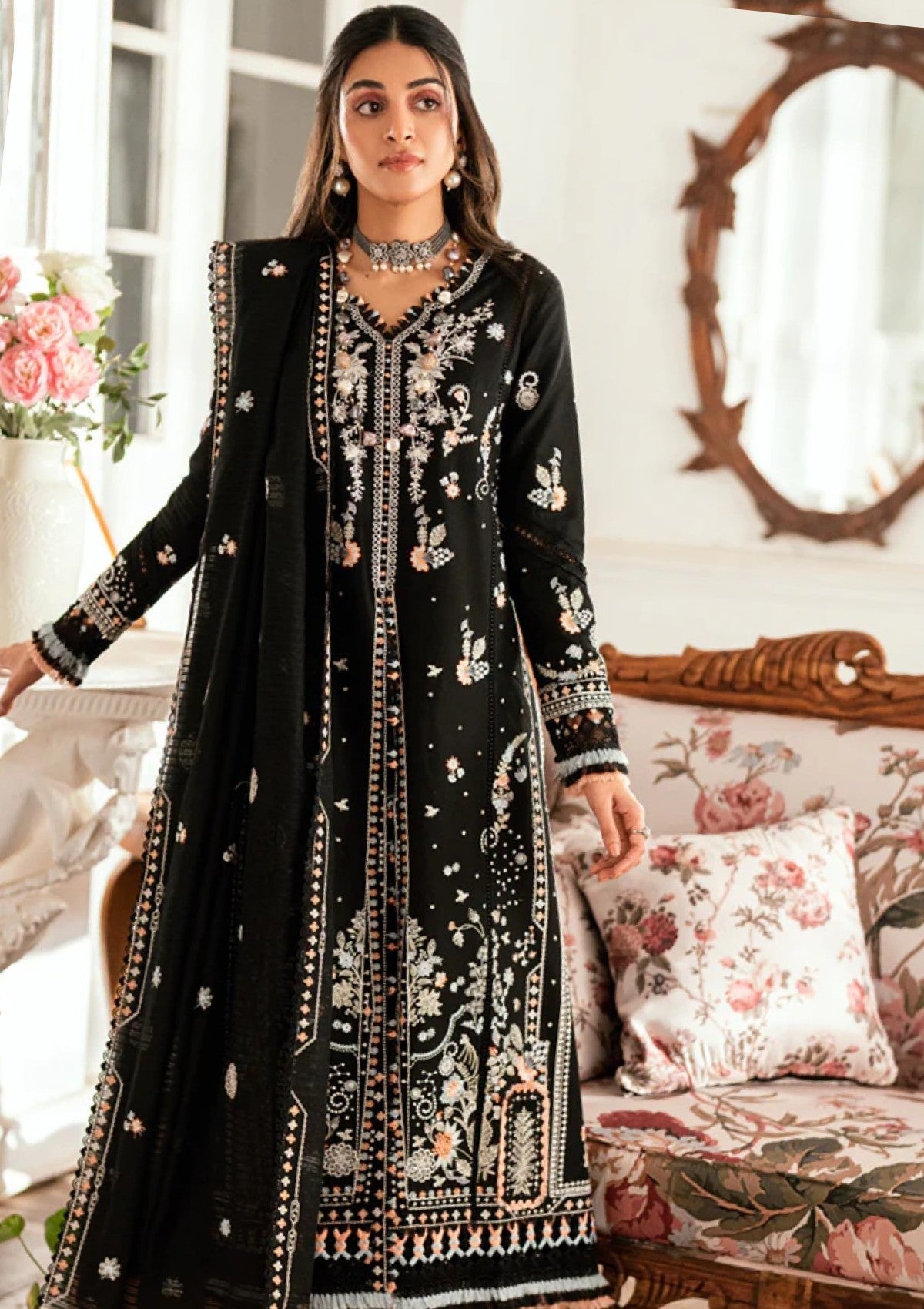 Lawn - Qalamkar - Luxury - Eid Edit 25 - SB#03 - Misha