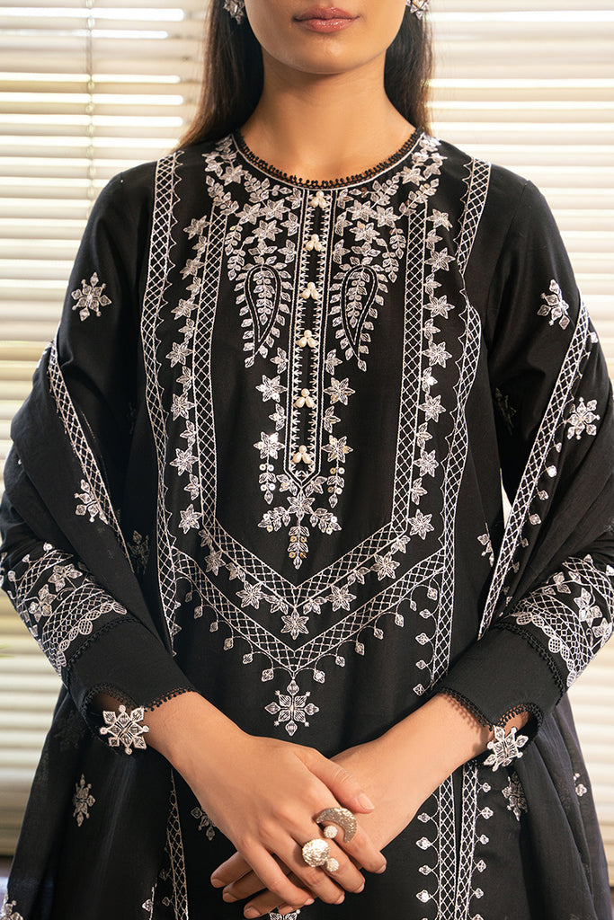 Cross Stitch | Mahiri Embroidered Lawn 24 | BLACK ORCHID