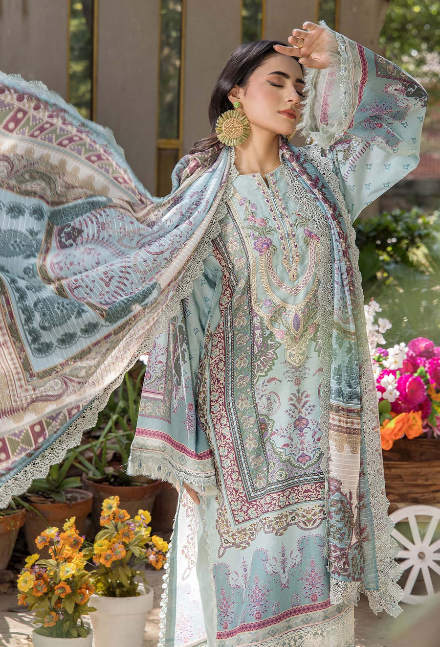 Adans Libas | Jasmine Lawn | JASMINE 2361 - Official Adans Libas - Agha Fabrics UK