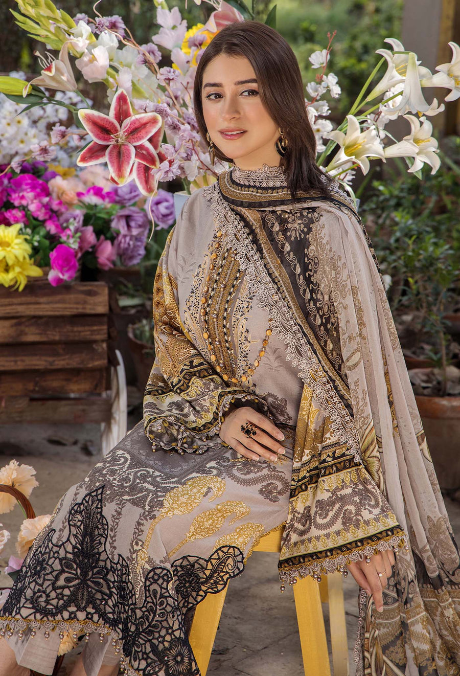 Adans Libas | Jasmine Lawn | JASMINE 2364 - Official Adans Libas - Agha Fabrics UK