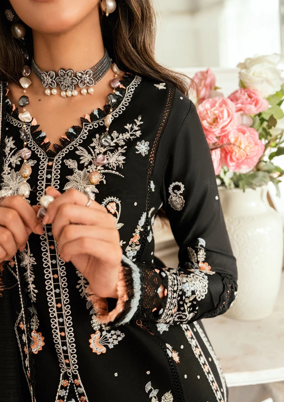 Lawn - Qalamkar - Luxury - Eid Edit 25 - SB#03 - Misha