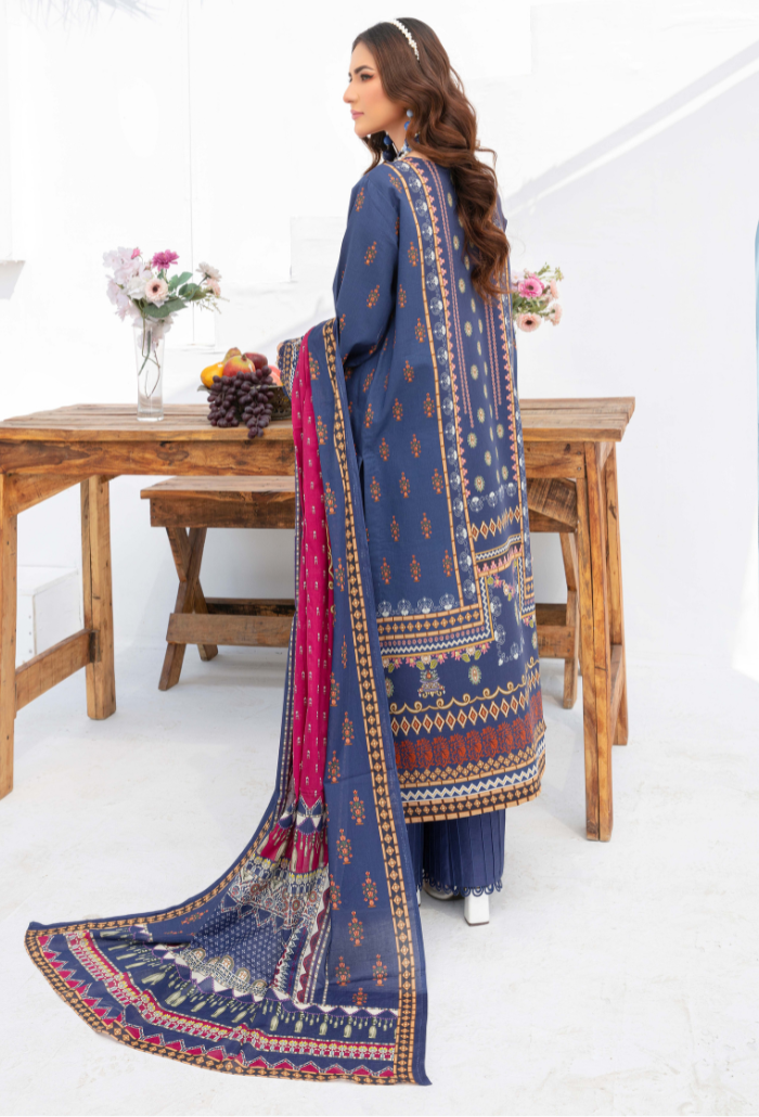 Humdum | Saira Bano Lawn 24 | D05 - Official HumDum - Agha Fabrics UK