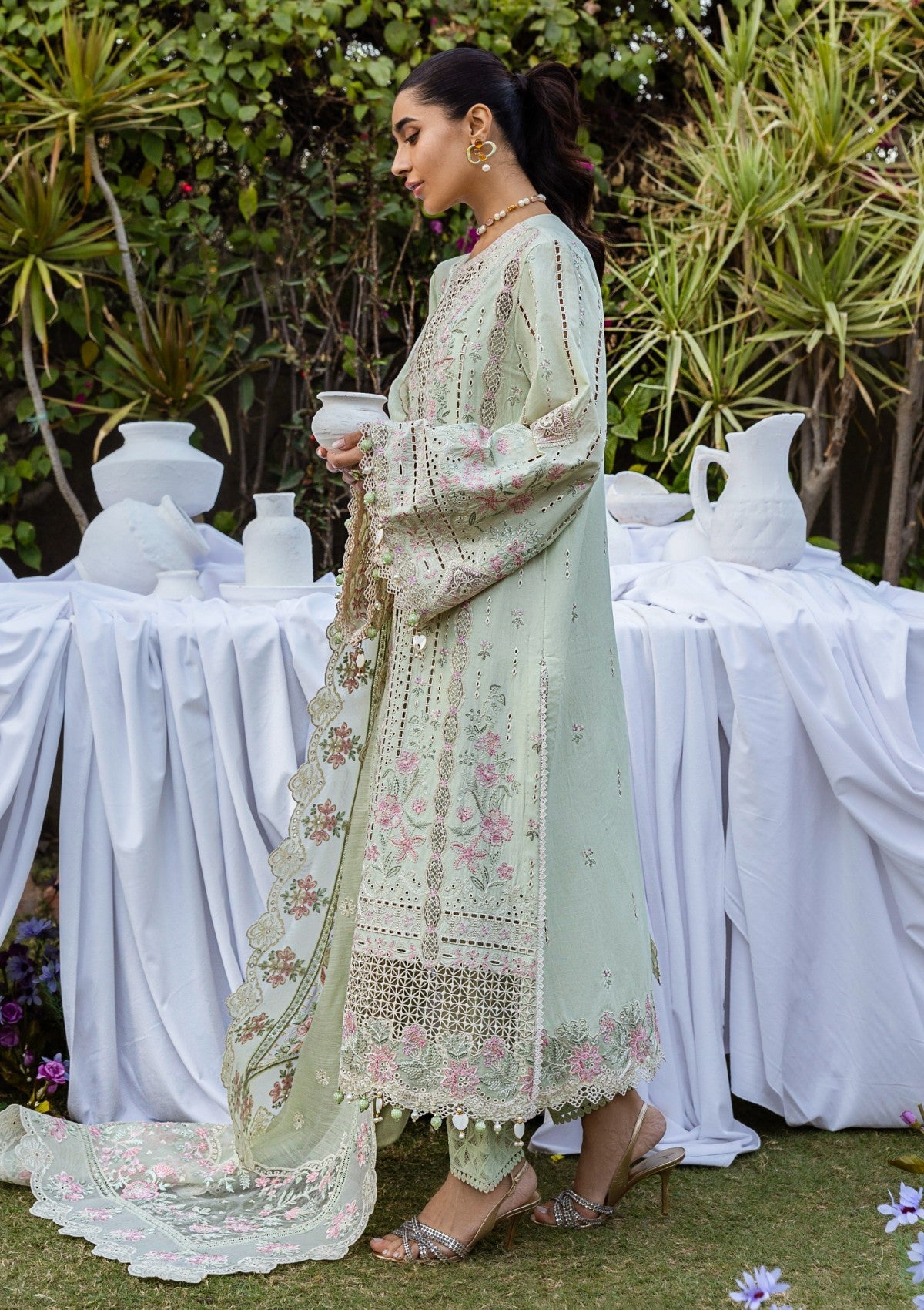 Lawn - Akbar Aslam - Alessandra - D#157 - Marais - Official Akbar Aslam - Agha Fabrics UK