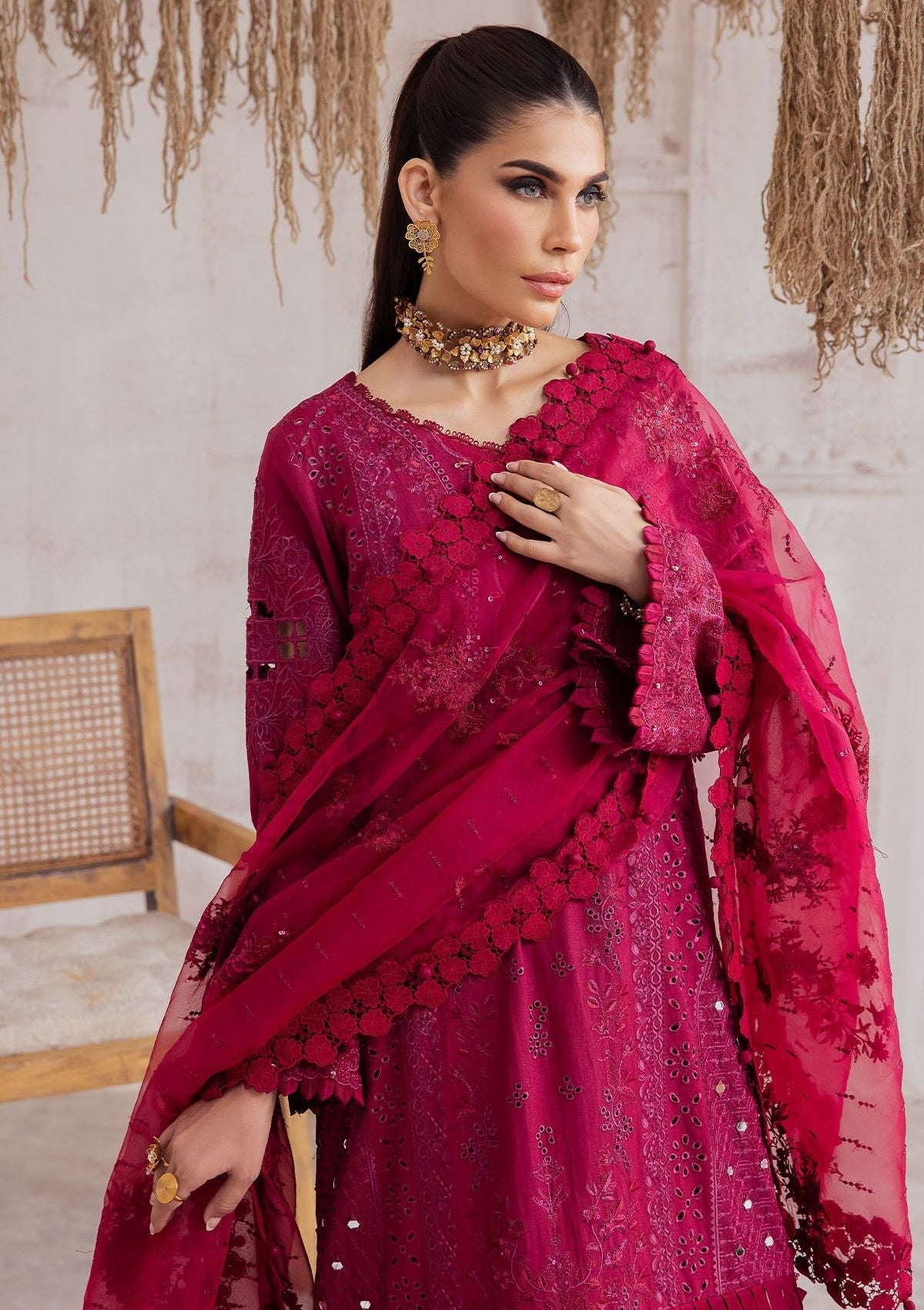 Winter Collection - Nureh - Exclusive - Karandi - NE#40 - Official Nureh - Agha Fabrics UK