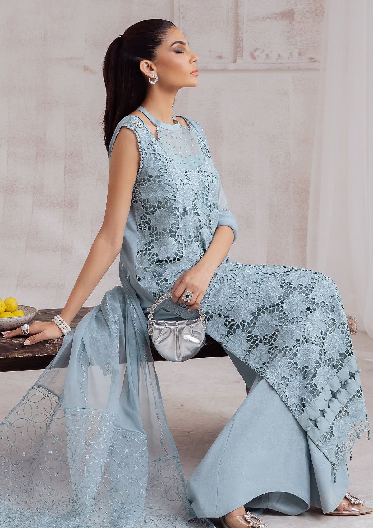 Winter Collection - Nureh - Exclusive - Karandi - NE#44 - Official Nureh - Agha Fabrics UK