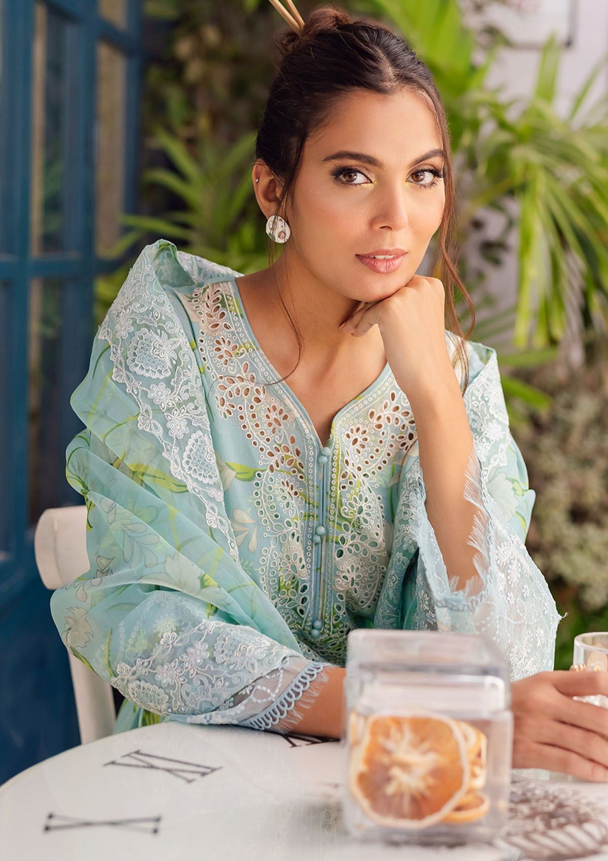Lawn Collection - Nureh - GirlGlam - Chikankari - GL#05 - Official Nureh - Agha Fabrics UK