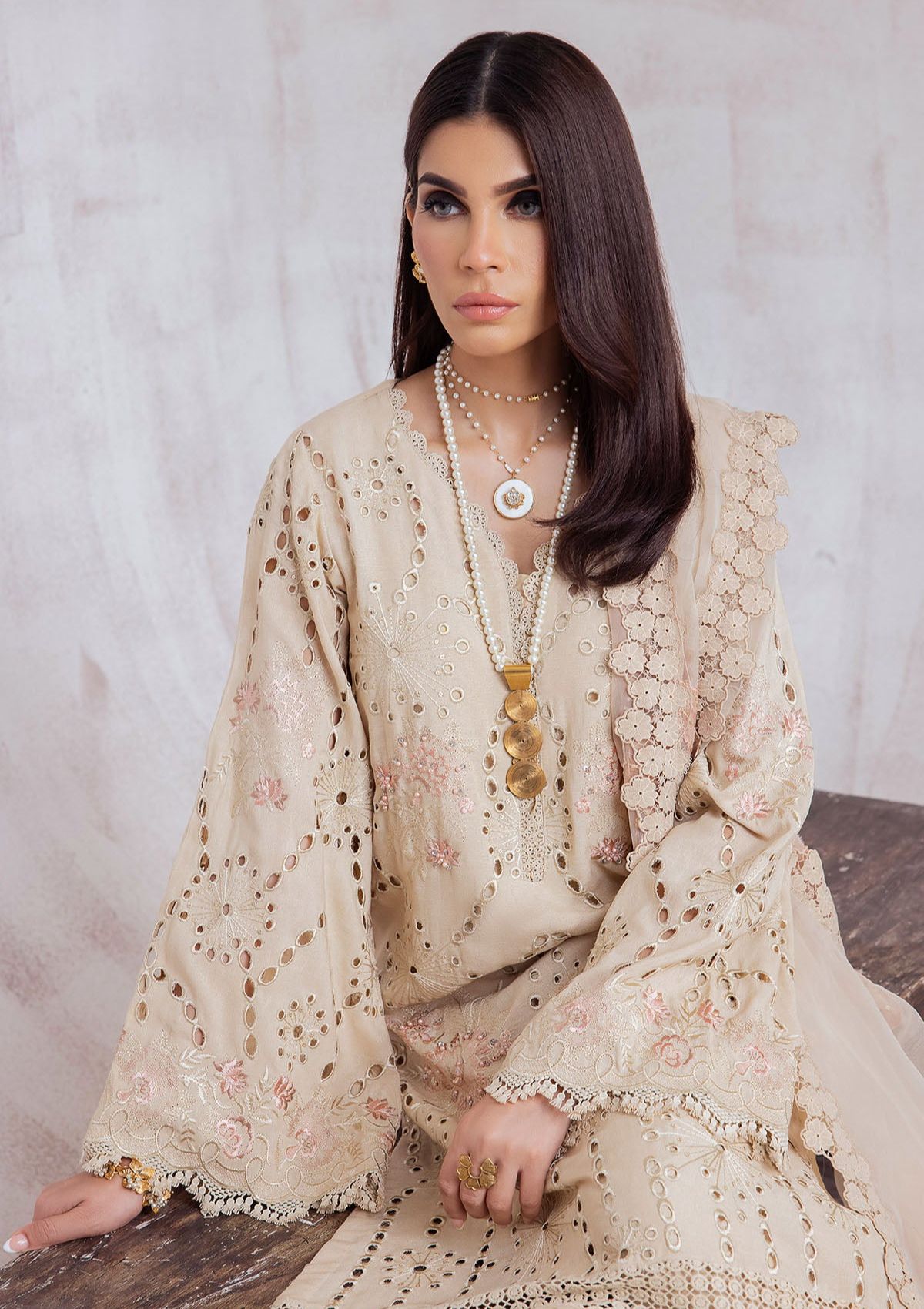 Winter Collection - Nureh - Exclusive - Karandi - NE#41 - Official Nureh - Agha Fabrics UK