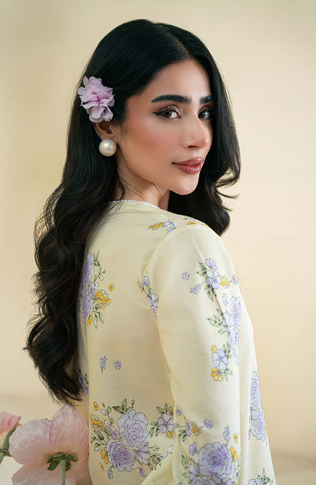 Seran | Daffodils Lawn 24 | Albie - Official Seran - Agha Fabrics UK