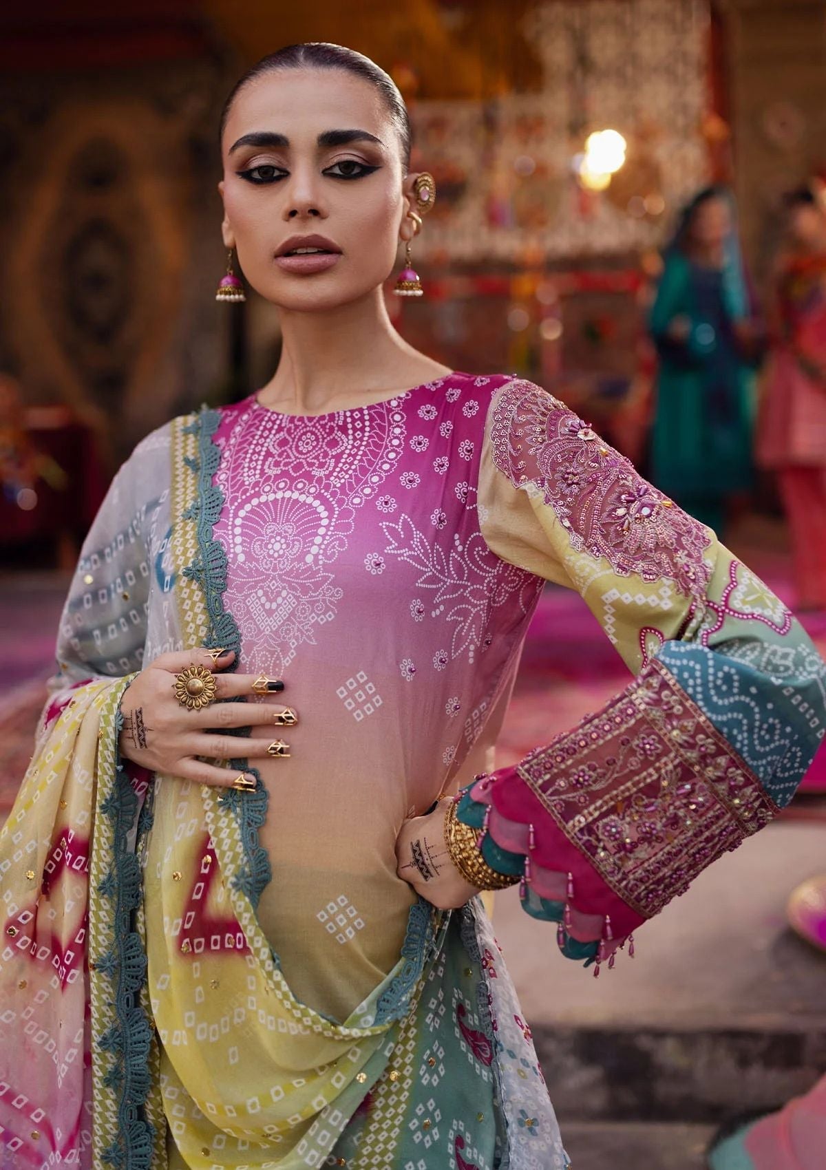 Lawn Collection - Nureh - Bazaar - Hand Embellished - NS24#134 - Official Nureh - Agha Fabrics UK