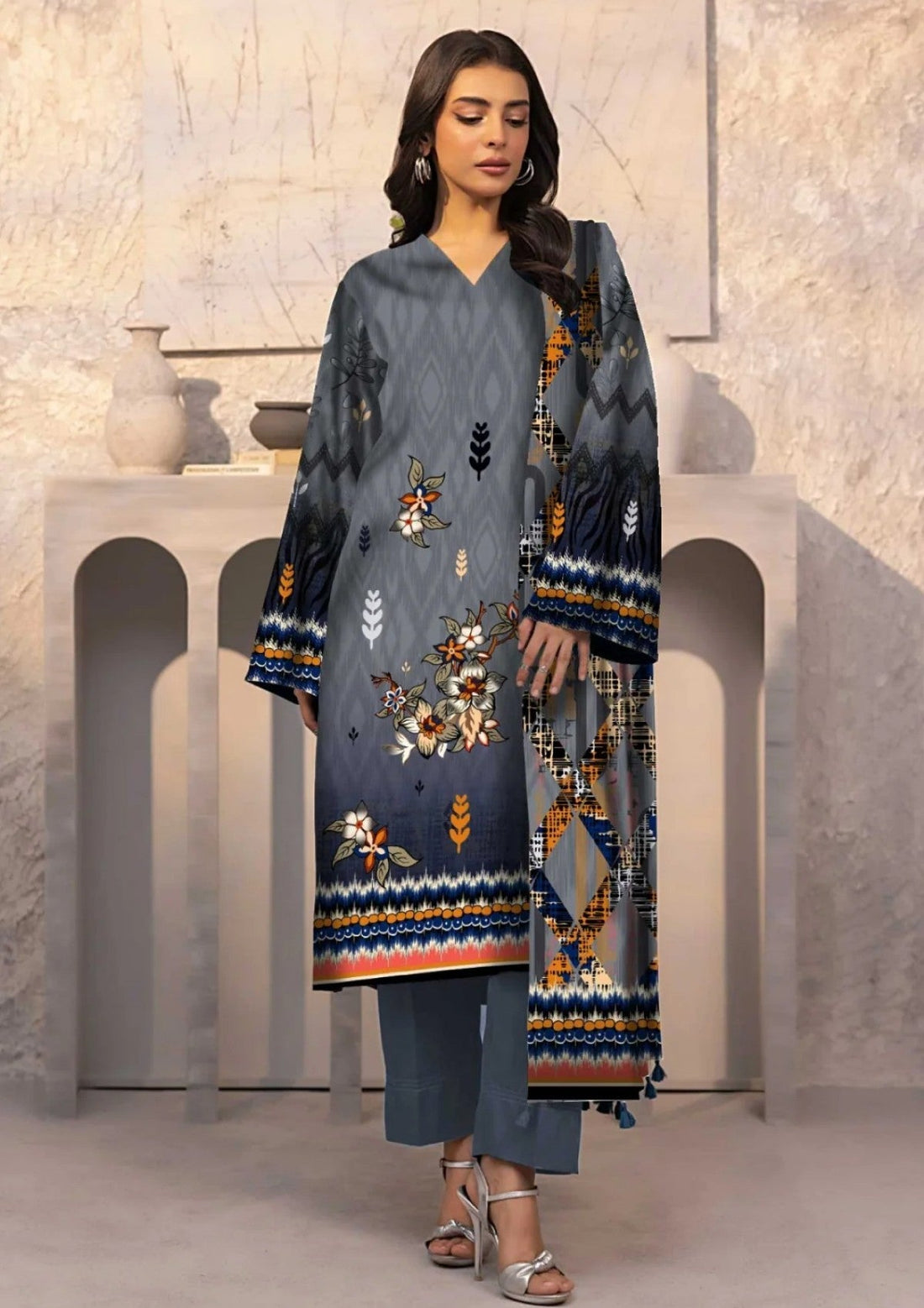 Winter Collection - Art n Style - Monsoon Linen - Volume 2 - A24#17 - Official Art n Style - Agha Fabrics UK