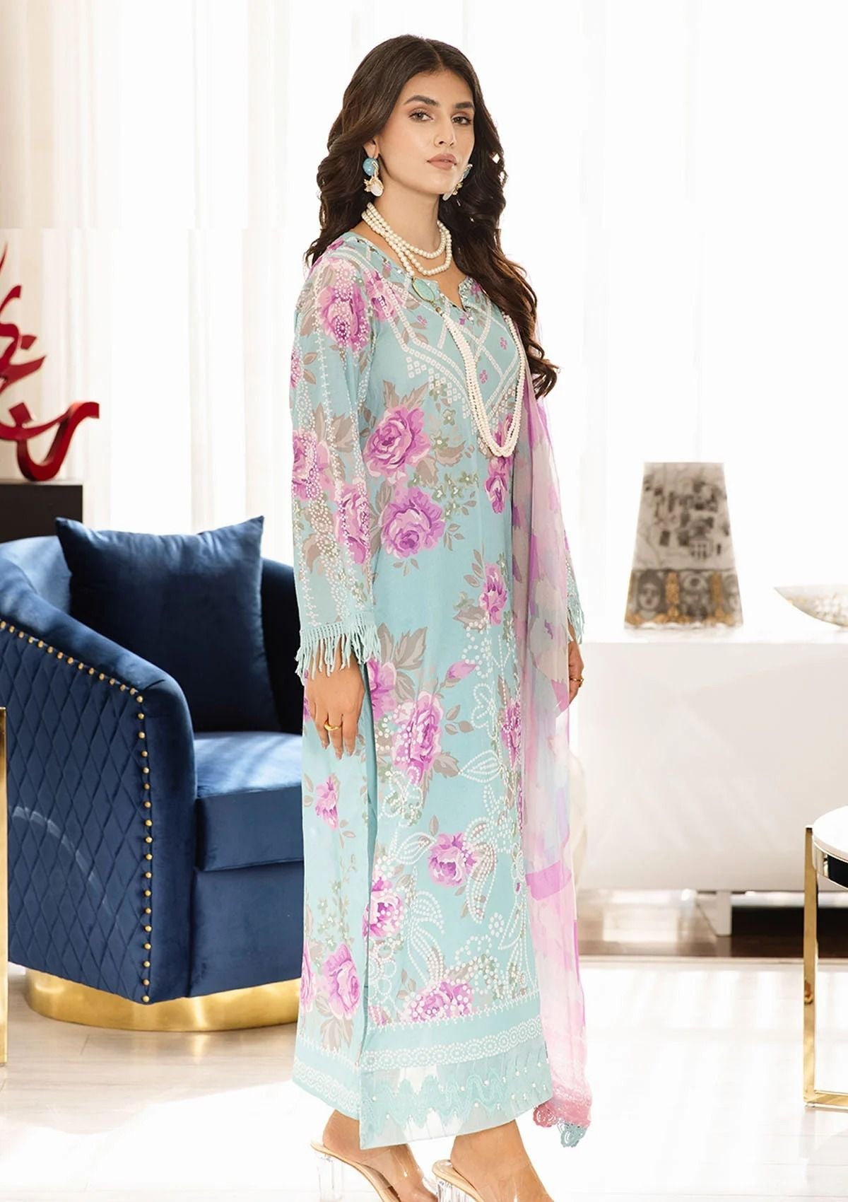Lawn Collection - Nureh - Signature Prints - SP#43 - Official Nureh - Agha Fabrics UK
