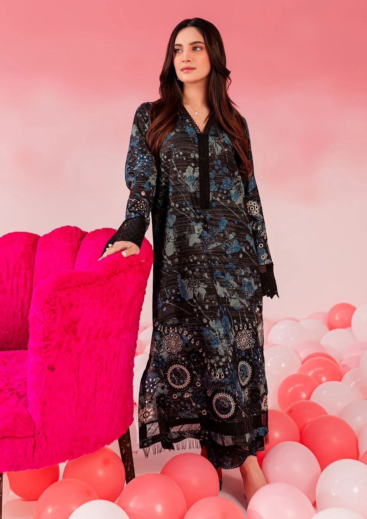 Lawn Collection - Nureh - Ballerina 24 - NU2#143 - Official Nureh - Agha Fabrics UK