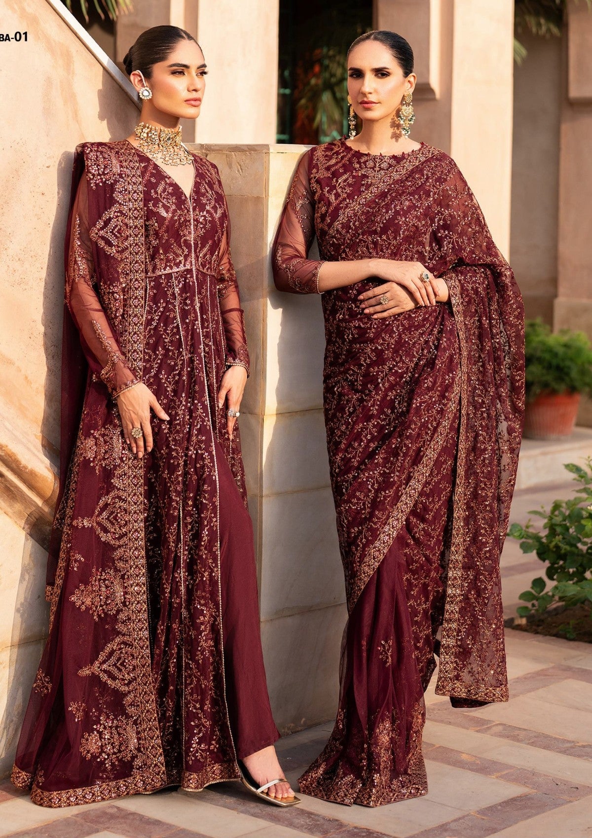 Formals - Zarif - Sahiba - Unstitched 25 - SBA#01 - ELIF