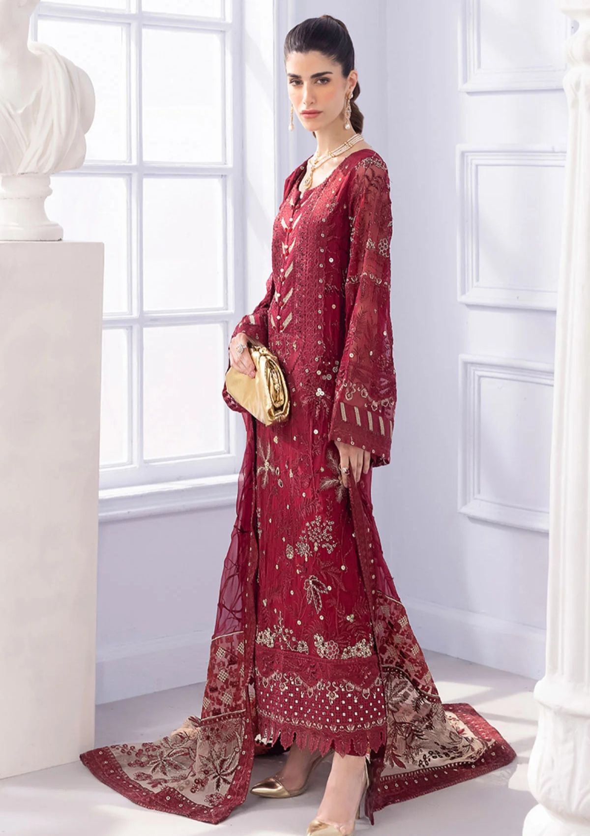 Formal Collection - Nureh - Ellenora - Luxury - Chiffon - NEL#29 - Official Nureh - Agha Fabrics UK