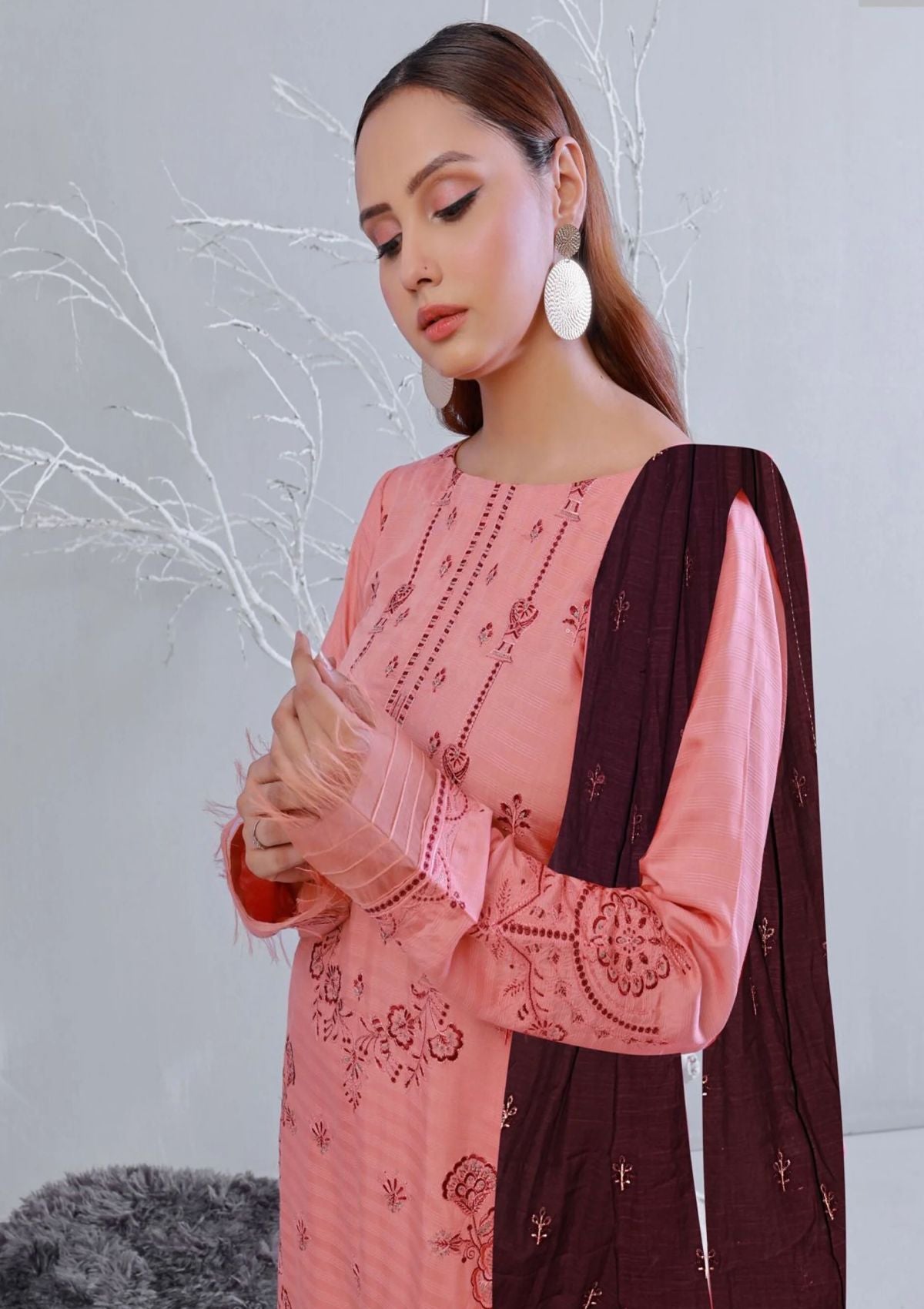 Winter Collection - Almish - Unstitched 24 - D#594 - Arya - Official Almish - Agha Fabrics UK