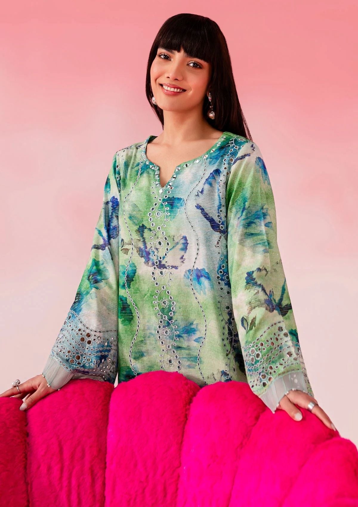 Lawn Collection - Nureh - Ballerina 24 - NU2#142 - Official Nureh - Agha Fabrics UK