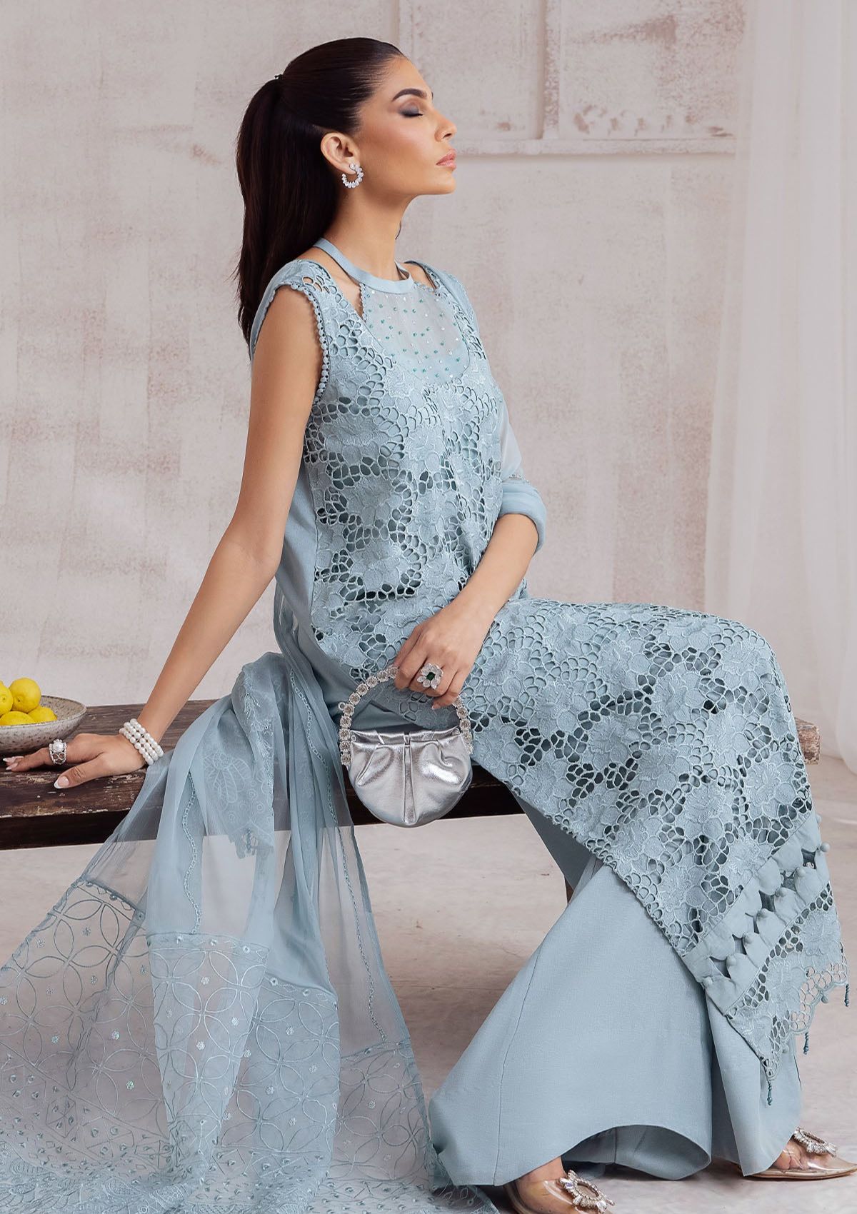 Winter Collection - Nureh - Exclusive - Karandi - NE#44 - Official Nureh - Agha Fabrics UK