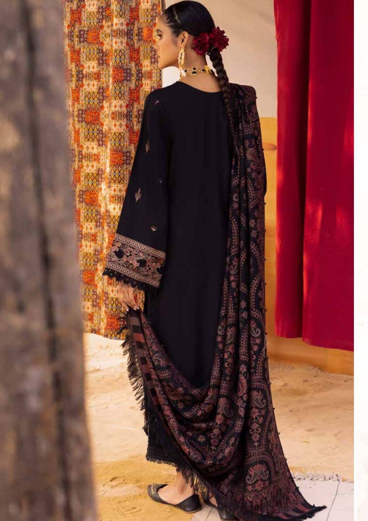 Winter Collection - Nureh - Exclusive - Luxury Shawl - NEL24#61 - Official Nureh - Agha Fabrics UK