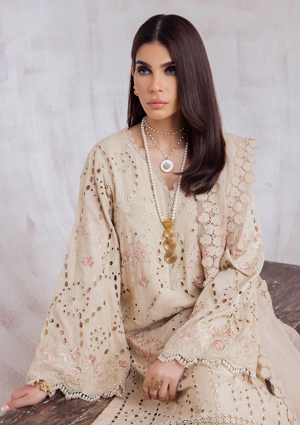 Winter Collection - Nureh - Exclusive - Karandi - NE#41 - Official Nureh - Agha Fabrics UK