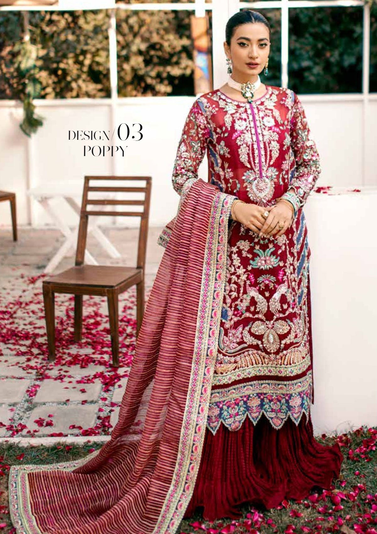 Formal Collection - Ezra - Wedding - EWS#03 - Poppy - Official Ezra - Agha Fabrics UK