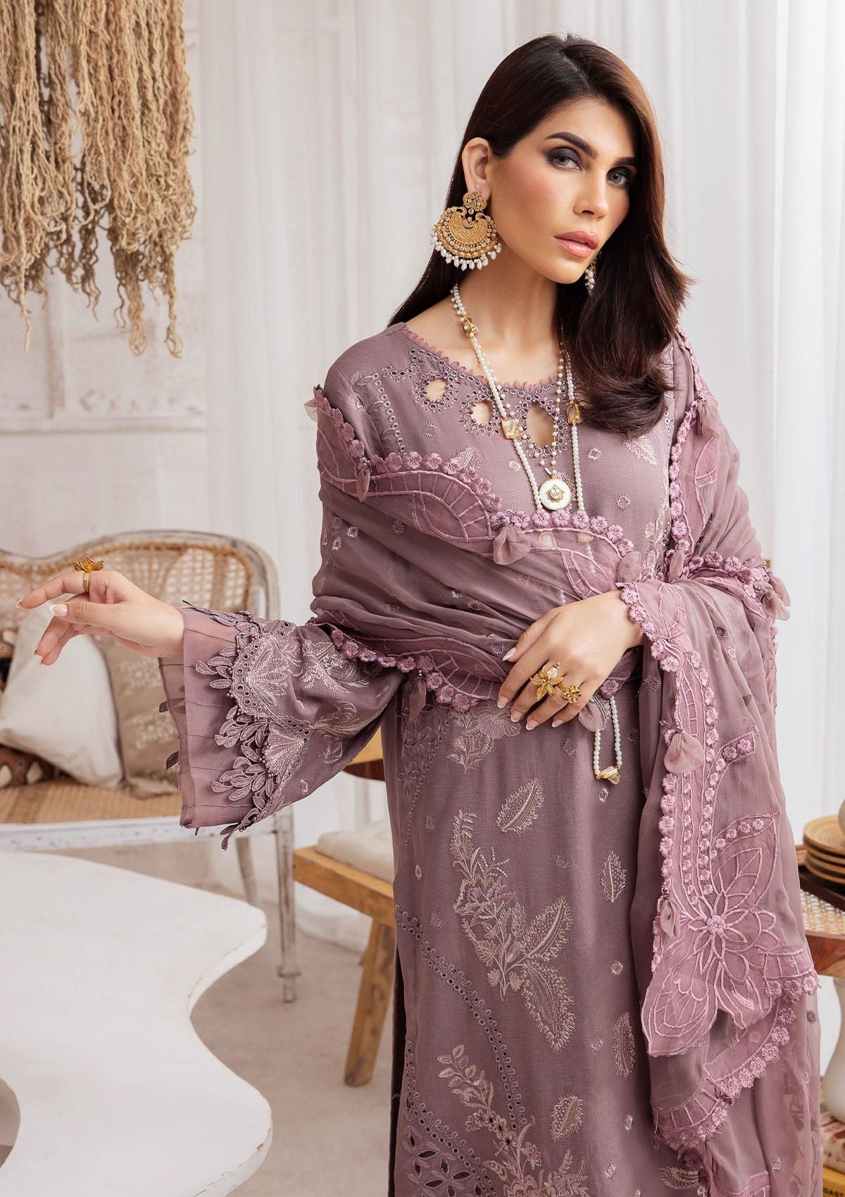 Winter Collection - Nureh - Exclusive - Karandi - NE#45 - Official Nureh - Agha Fabrics UK