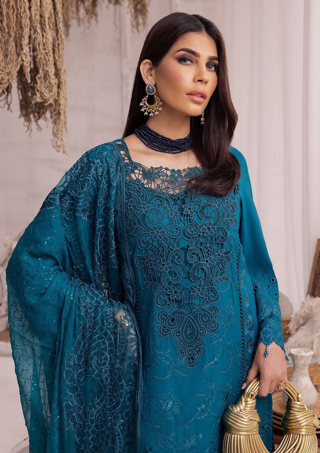 Winter Collection - Nureh - Exclusive - Karandi - NE#42 - Official Nureh - Agha Fabrics UK