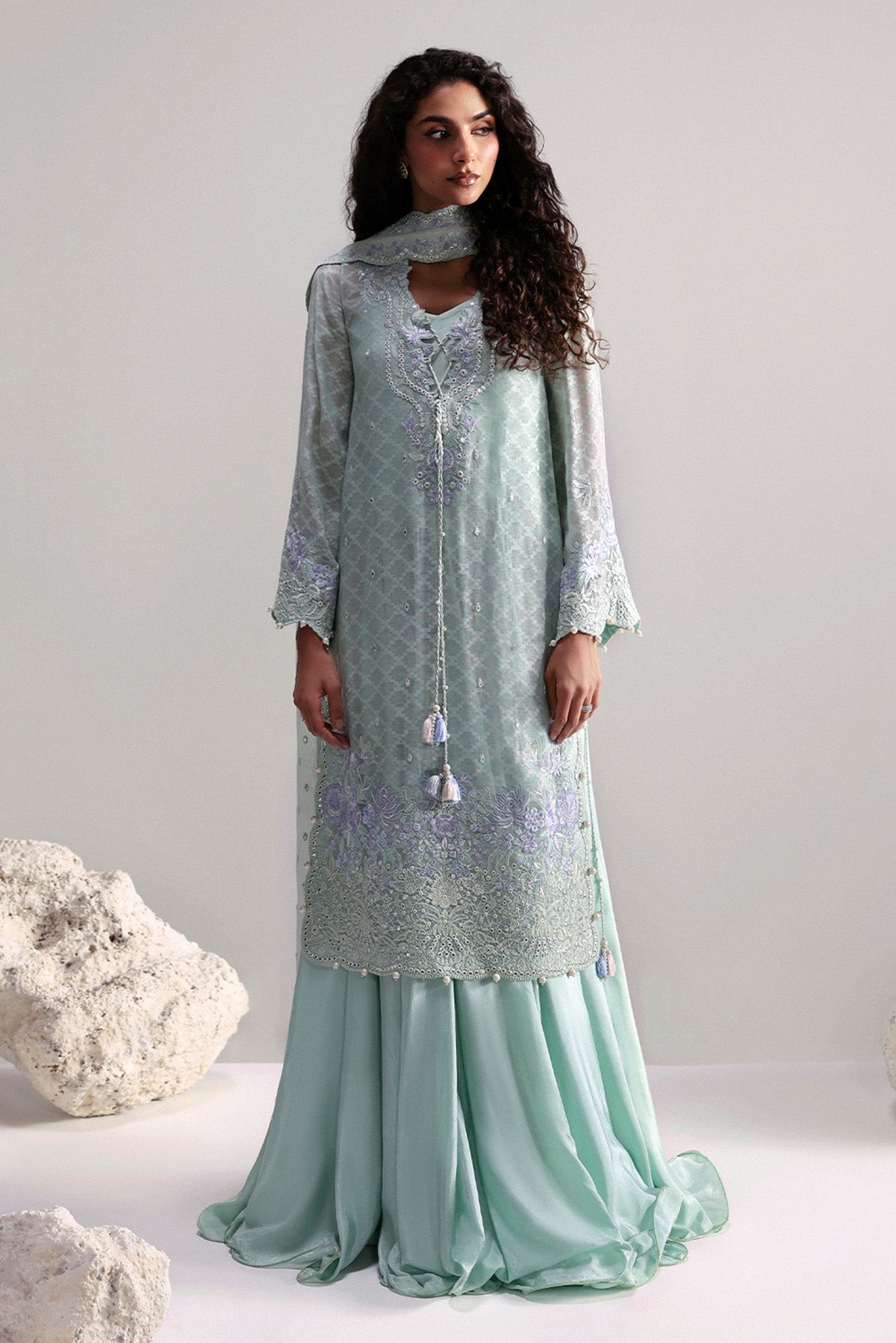 Afrozeh | Slate Ready to Wear | Elysia - Official Afrozeh - Agha Fabrics UK