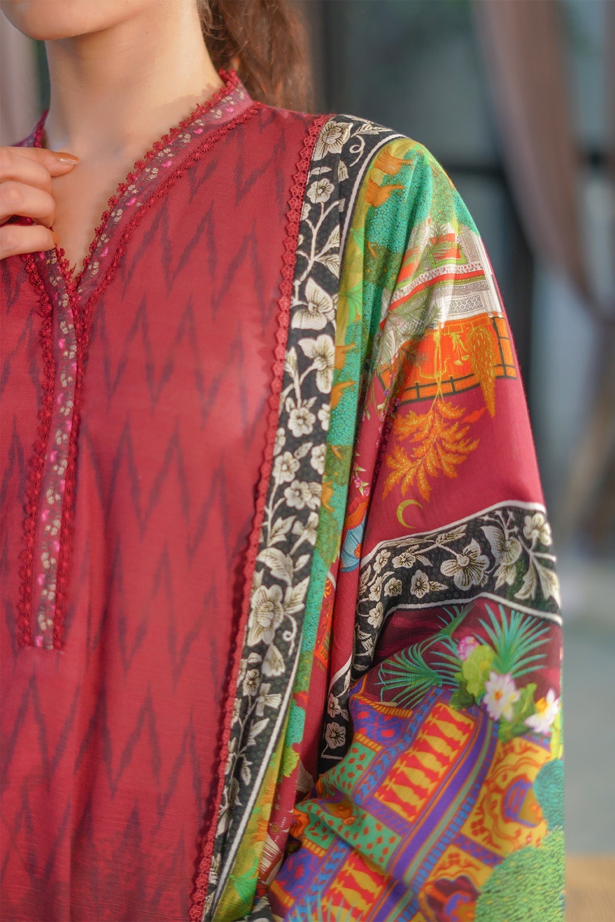 Sahar | Autumn Winter 2024 | Crimson Petal